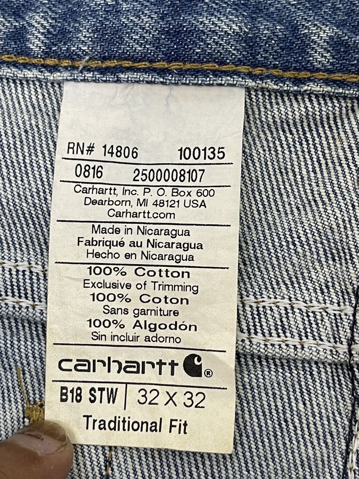 Carhartt Carhartt Denim Tapered 37🟦 Size US 32 / EU 48 - 22 Thumbnail