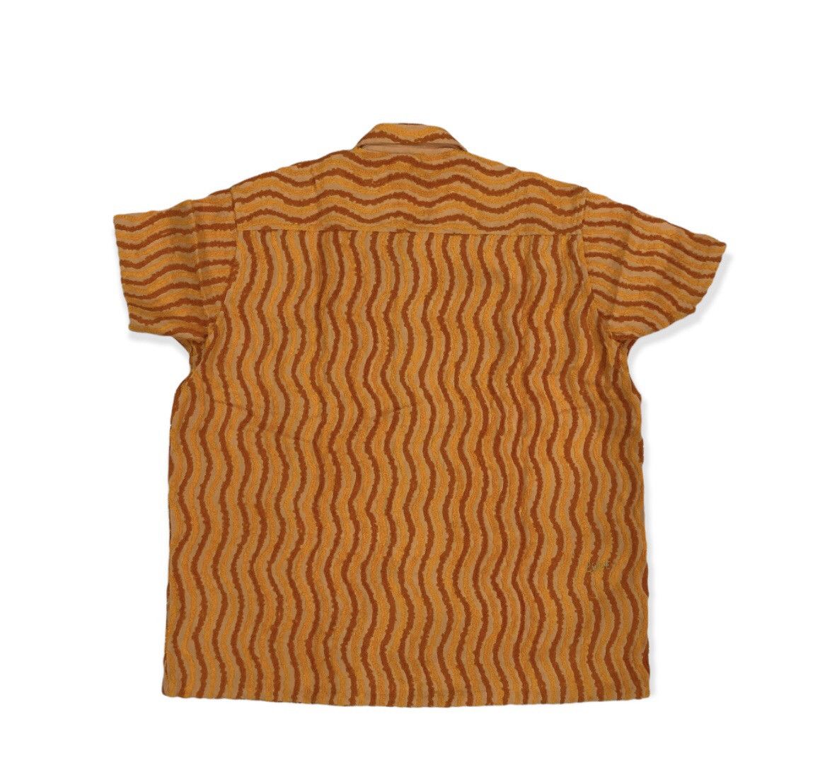 Bode S/s 21’ Wavy Chenille Shirt Size US M / EU 48-50 / 2 - 3 Thumbnail