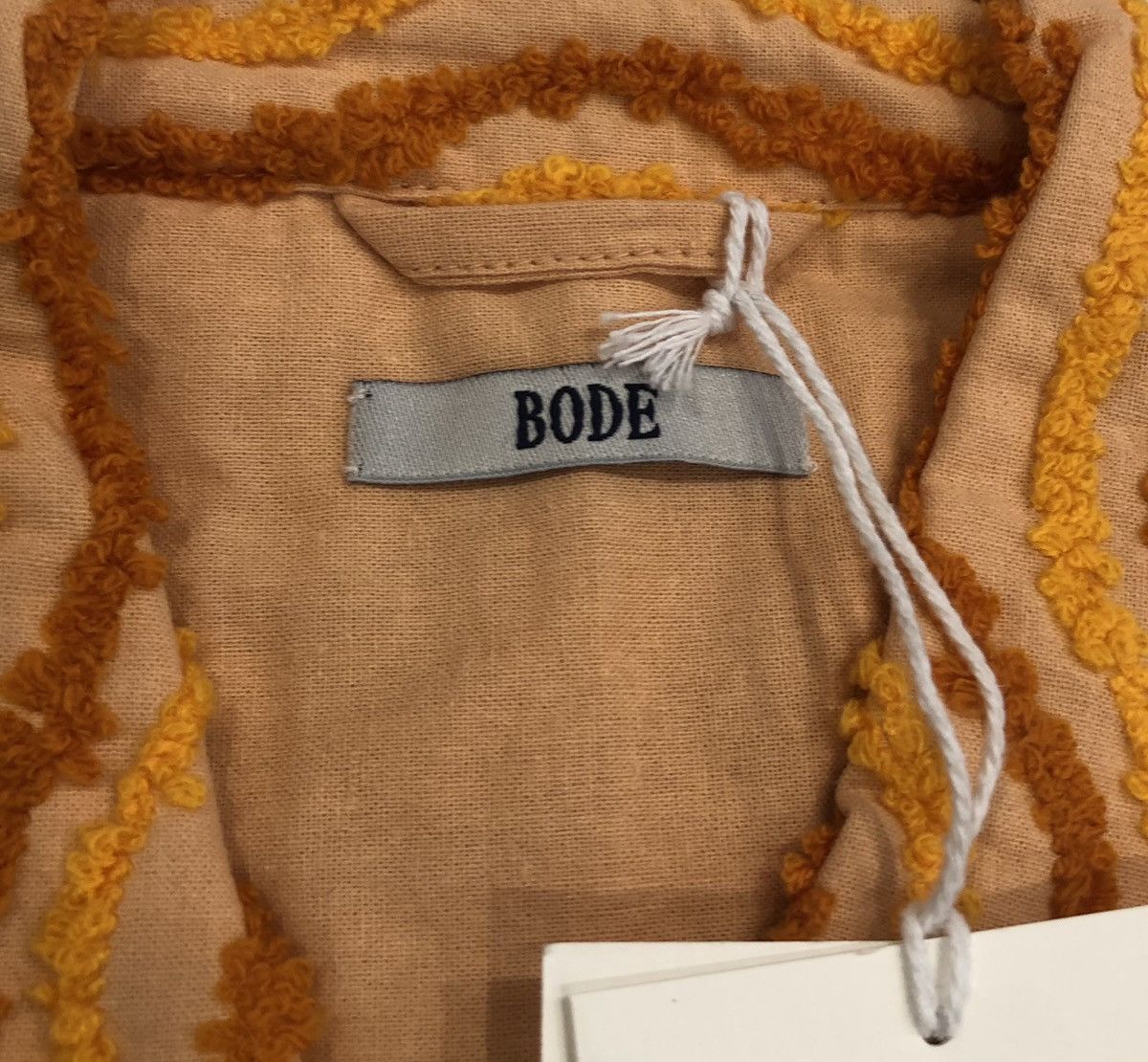 Bode S/s 21’ Wavy Chenille Shirt Size US M / EU 48-50 / 2 - 5 Thumbnail