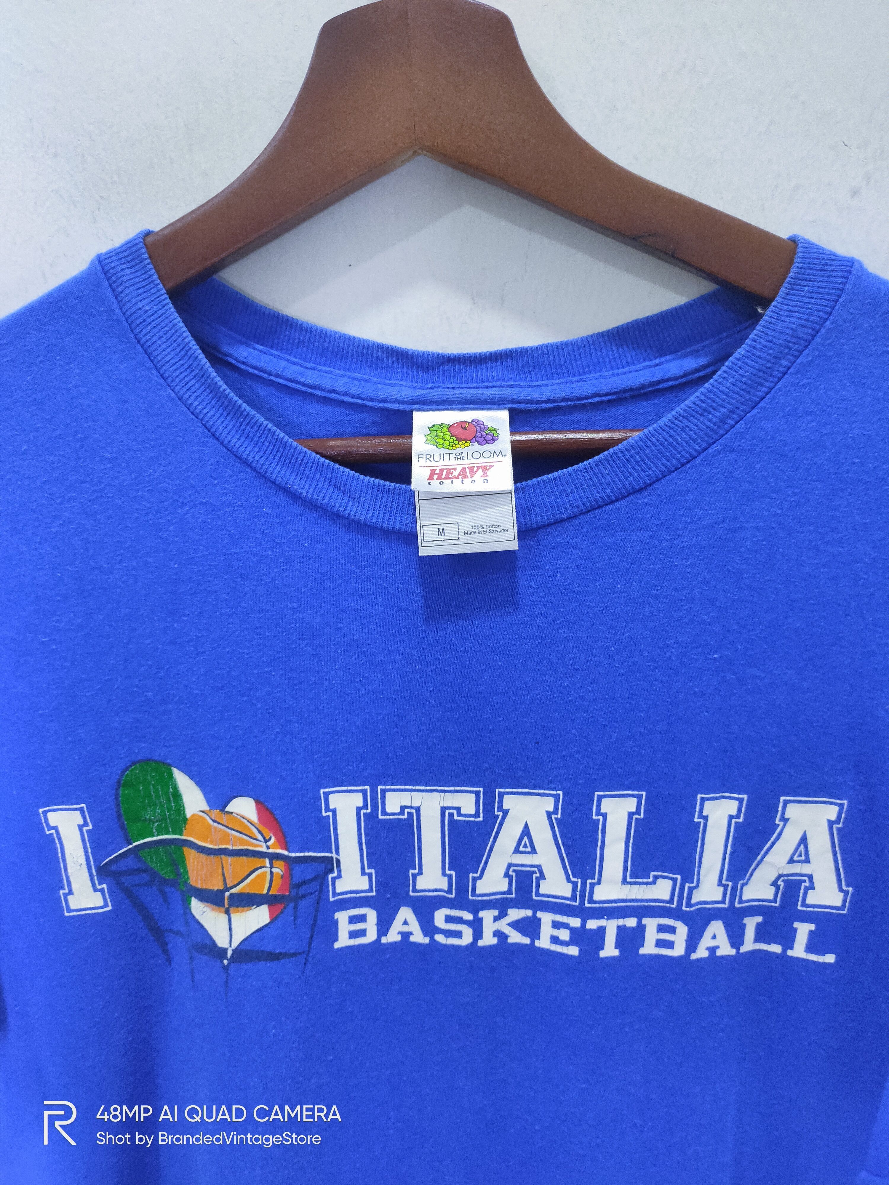Fruit Of The Loom Vintage FRUIT OF THE LOOM I Love ITALI Basketball Sport Tee Size US M / EU 48-50 / 2 - 3 Thumbnail