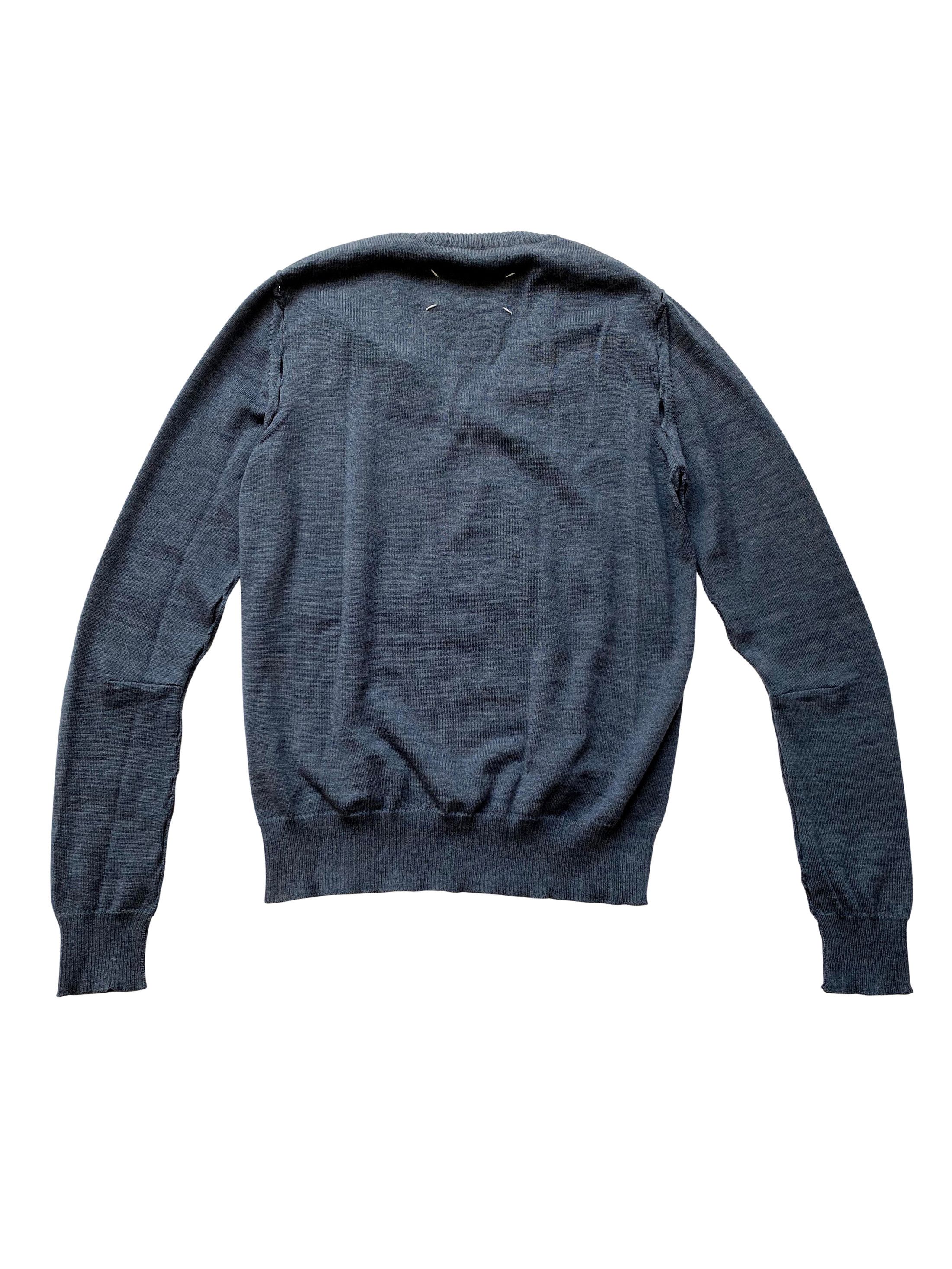 Maison Margiela ⚡️QUICK SALE⚡️2009 Maison Margiela Line 1 Blue Knit Sweater Size S / US 4 / IT 40 - 2 Thumbnail