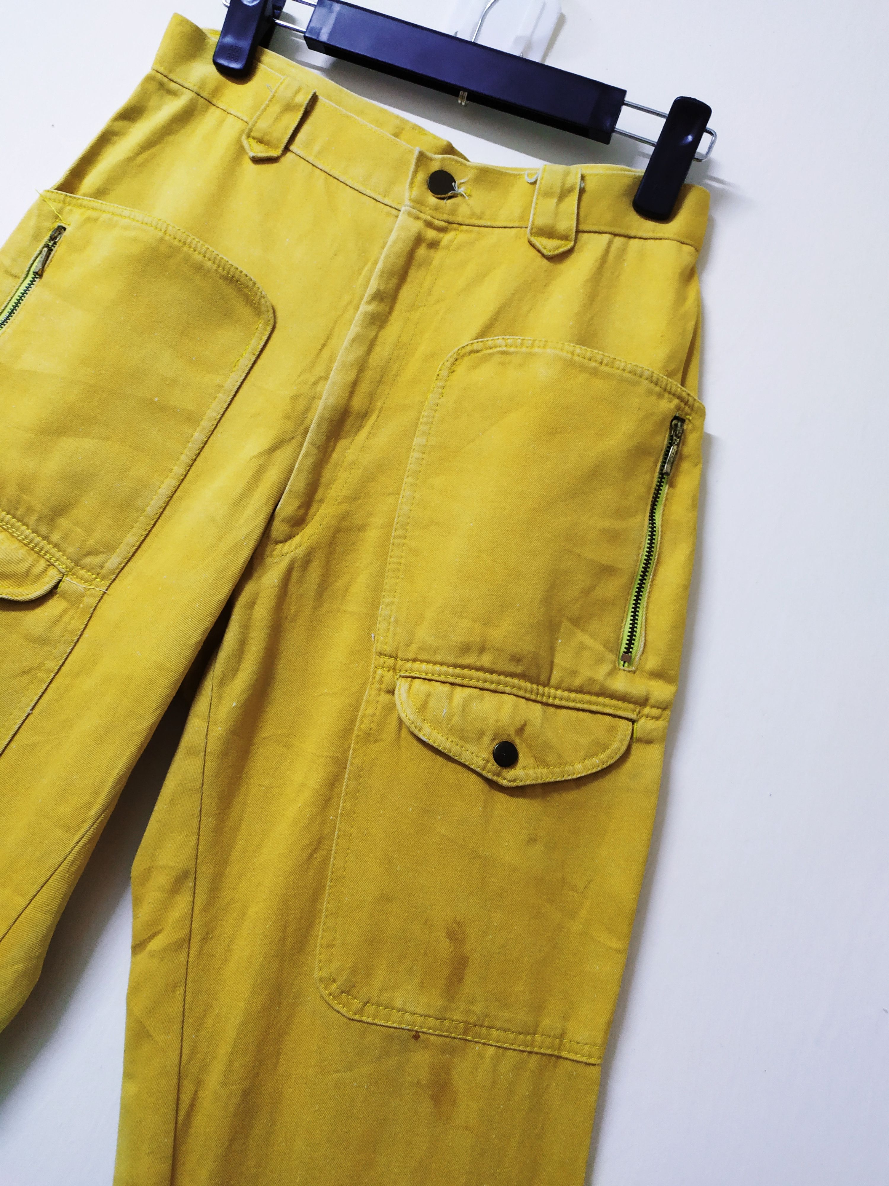 Japanese Brand CANDY CREW FADED CARGO PANTS MULTIPOCKET TACTICAL Size US 28 / EU 44 - 4 Thumbnail