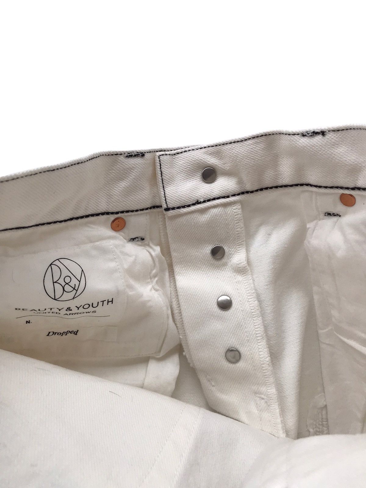 BEAUTY&YOUTH Beauty&Youth United Arrows Dropped Splattered Selvedge Jeans Size US 28 / EU 44 - 11 Thumbnail