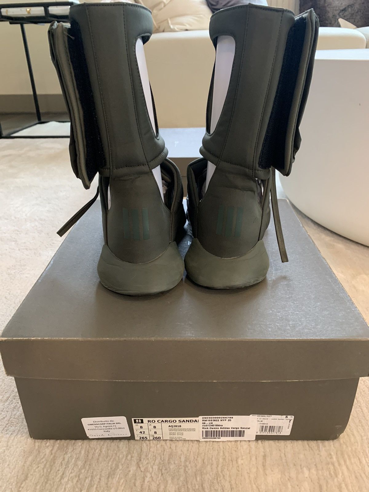 Rick Owens Rick Owens x Cargo Sandal Green Size US 8 / EU 41 - 4 Thumbnail