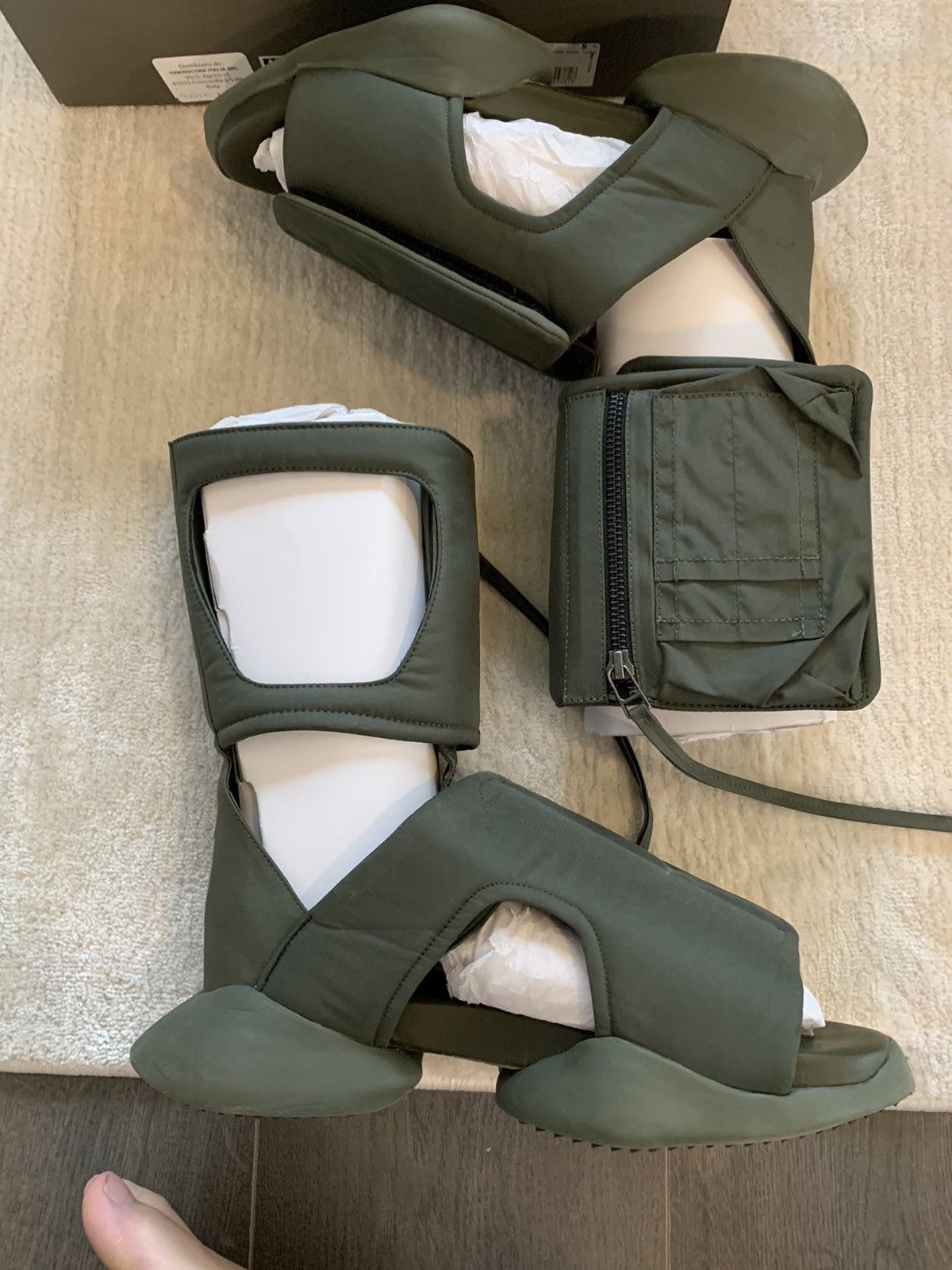 Rick Owens Rick Owens x Cargo Sandal Green Size US 8 / EU 41 - 2 Thumbnail
