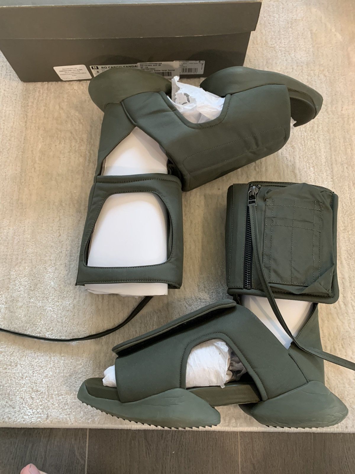 Rick Owens Rick Owens x Cargo Sandal Green Size US 8 / EU 41 - 1 Thumbnail
