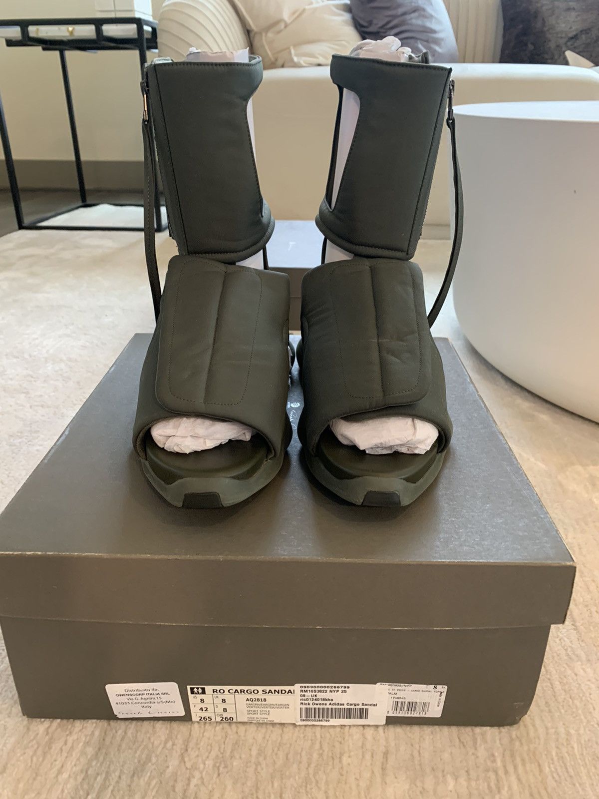 Rick Owens Rick Owens x Cargo Sandal Green Size US 8 / EU 41 - 3 Thumbnail