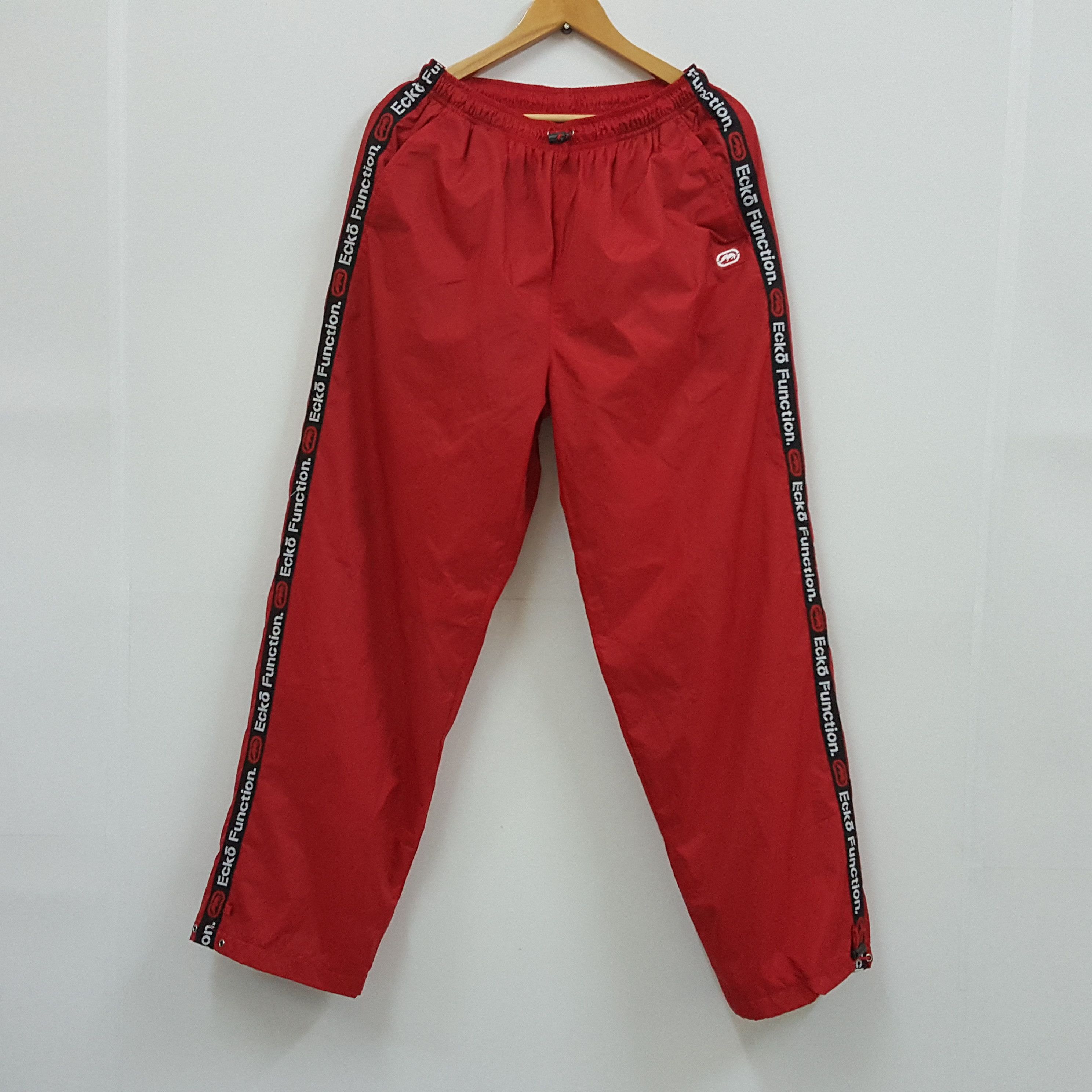 Ecko Unltd. × Vintage Vintage Ecko Funtion stripe logo design sweatpants Size US 34 / EU 50 - 1 Thumbnail