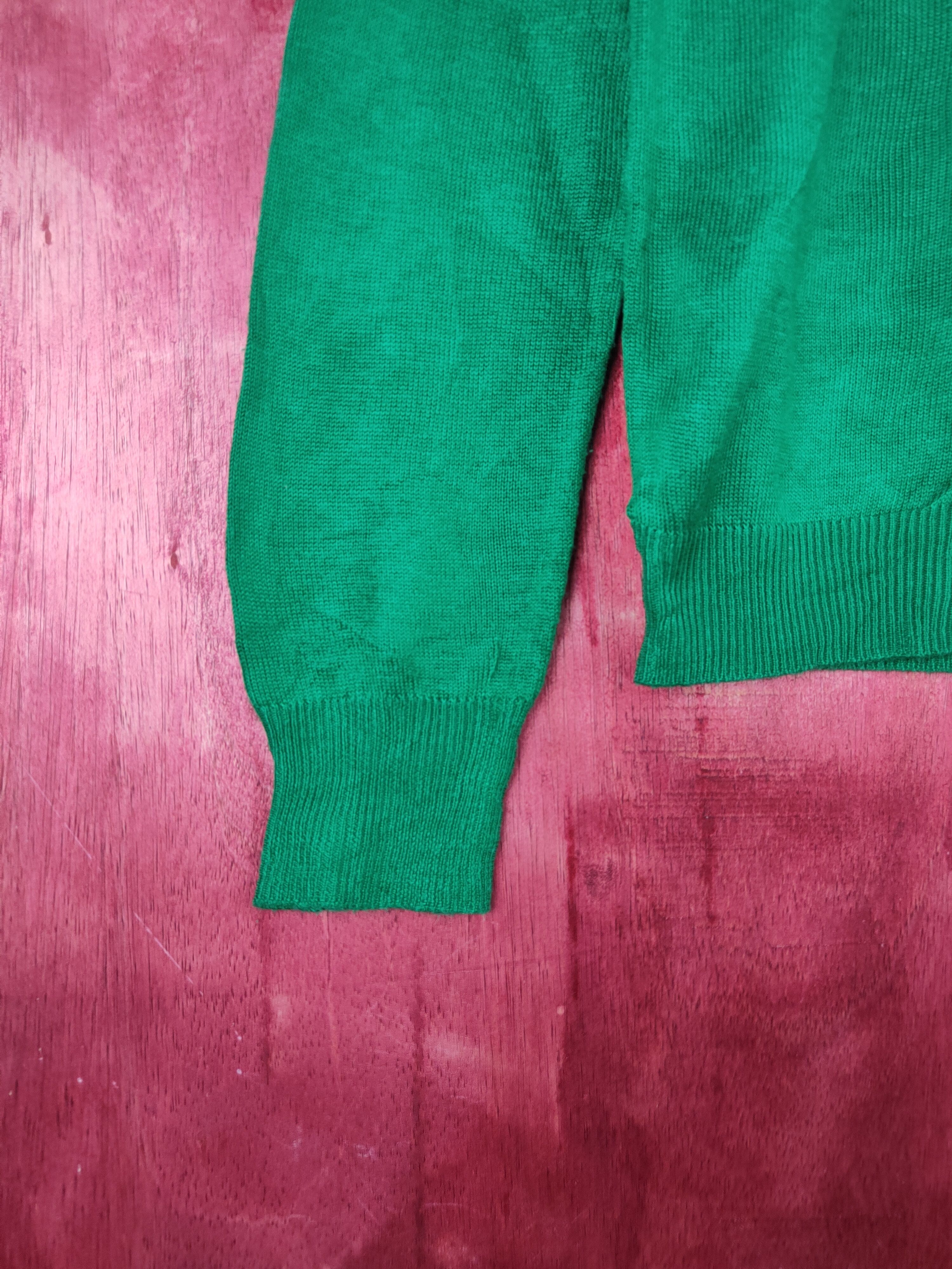 Japanese Brand Ziena japan Green knitwear vintage plain Cardigan #S908 Size S / US 4 / IT 40 - 4 Thumbnail