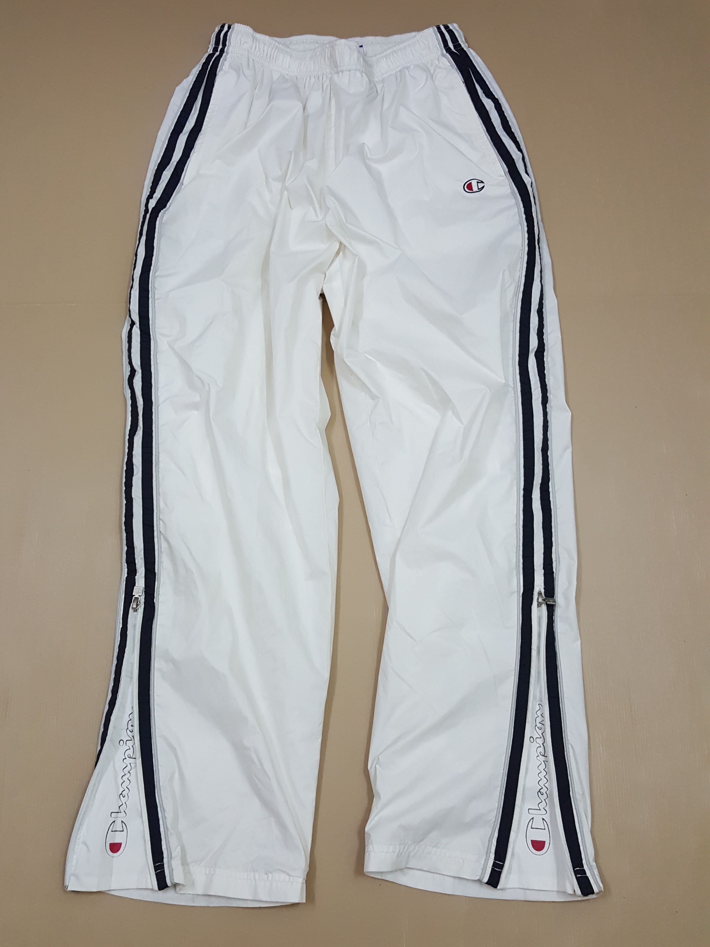 Champion × Vintage Vintage 90's Champion white colour nice design sweatpants Size US 32 / EU 48 - 1 Thumbnail