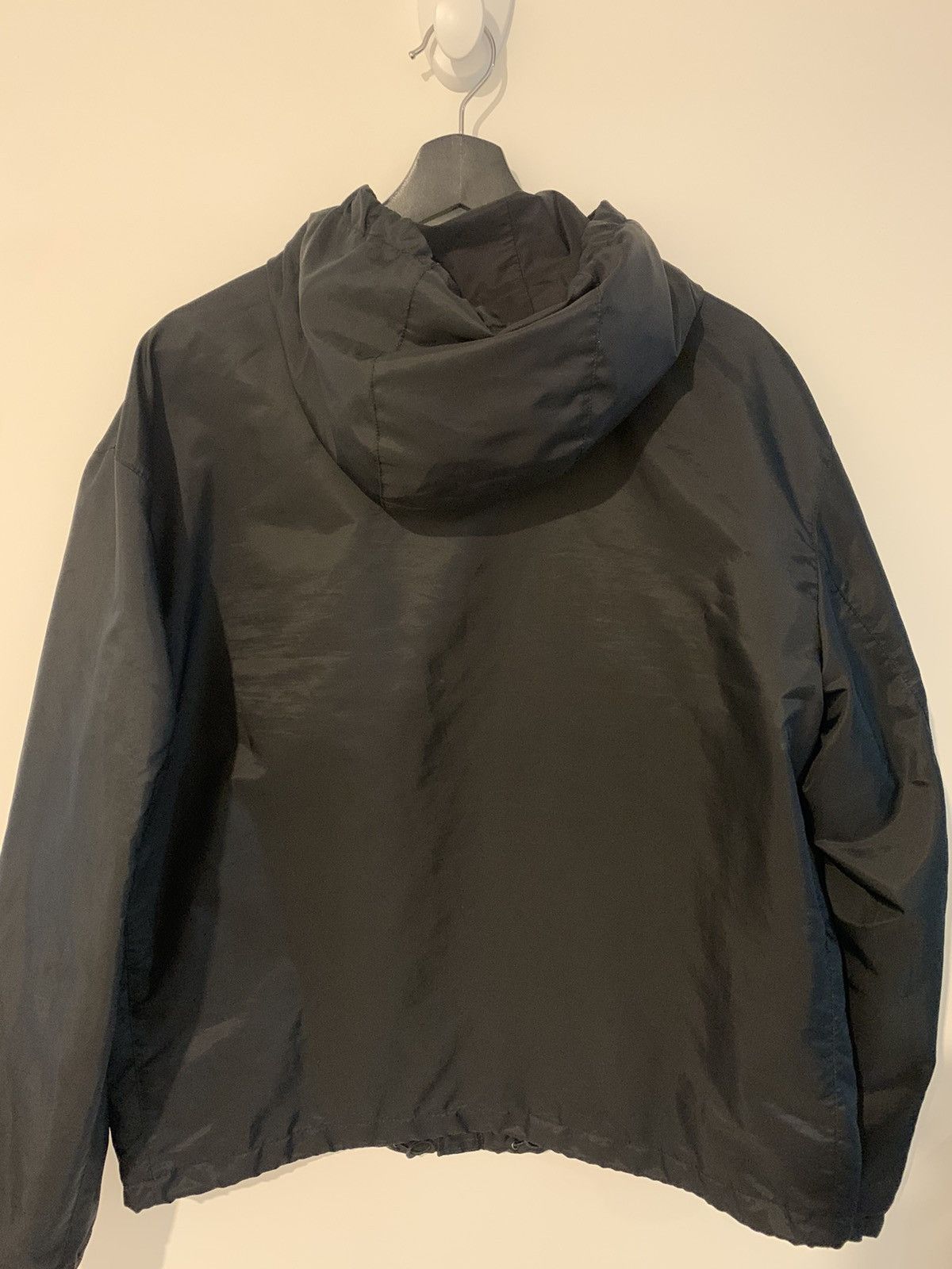 Prada Prada SS18 Classic Hooded Gabardine Windbreaker Black Size US L / EU 52-54 / 3 - 5 Thumbnail