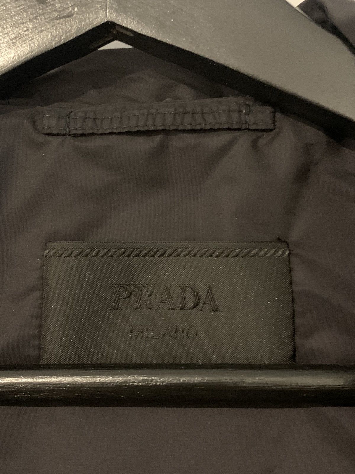 Prada Prada SS18 Classic Hooded Gabardine Windbreaker Black Size US L / EU 52-54 / 3 - 2 Thumbnail