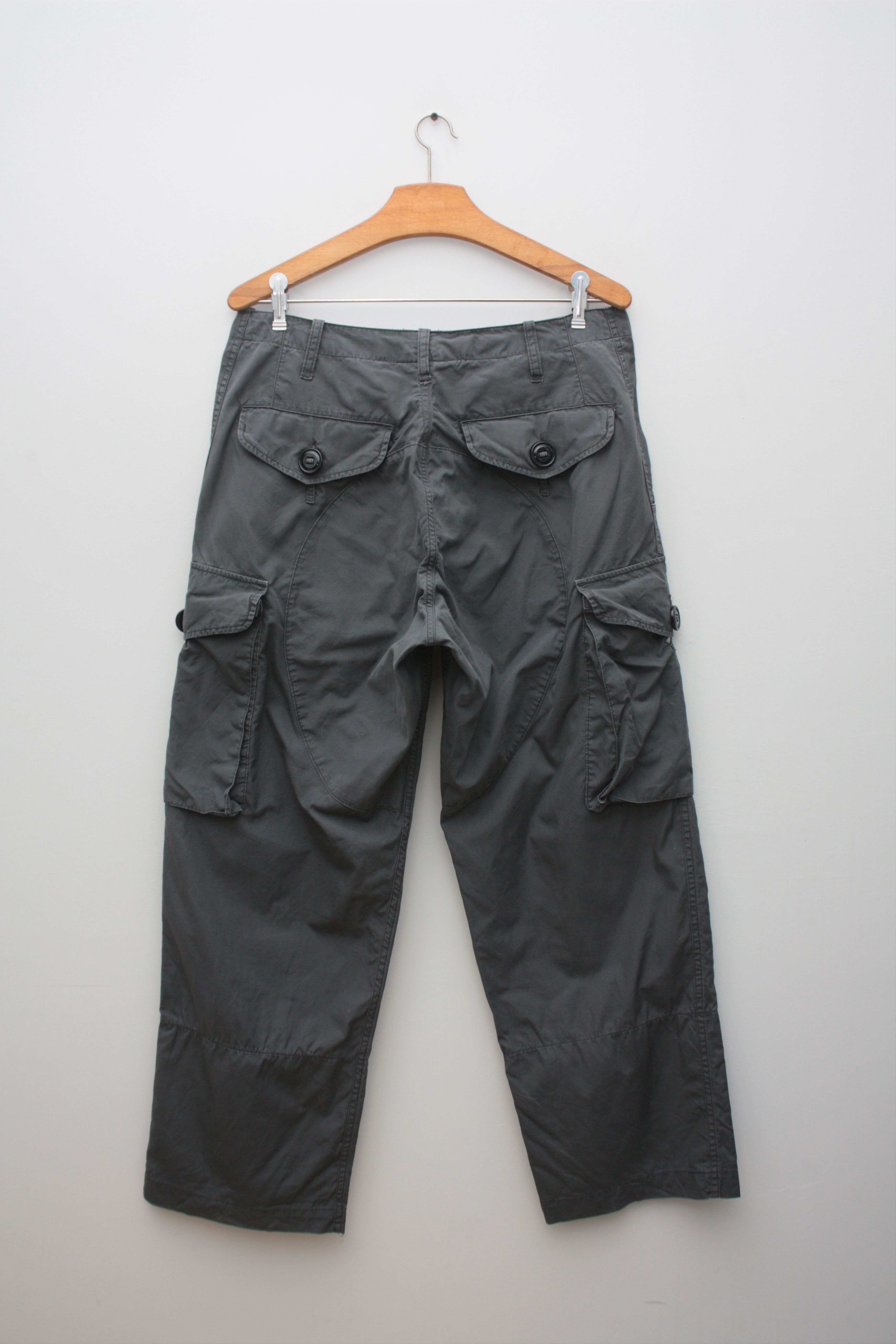 image of Monitaly Six Pocket Easy Pants Stonewashed Gray Cargo Usa, Men's (Size 32)
