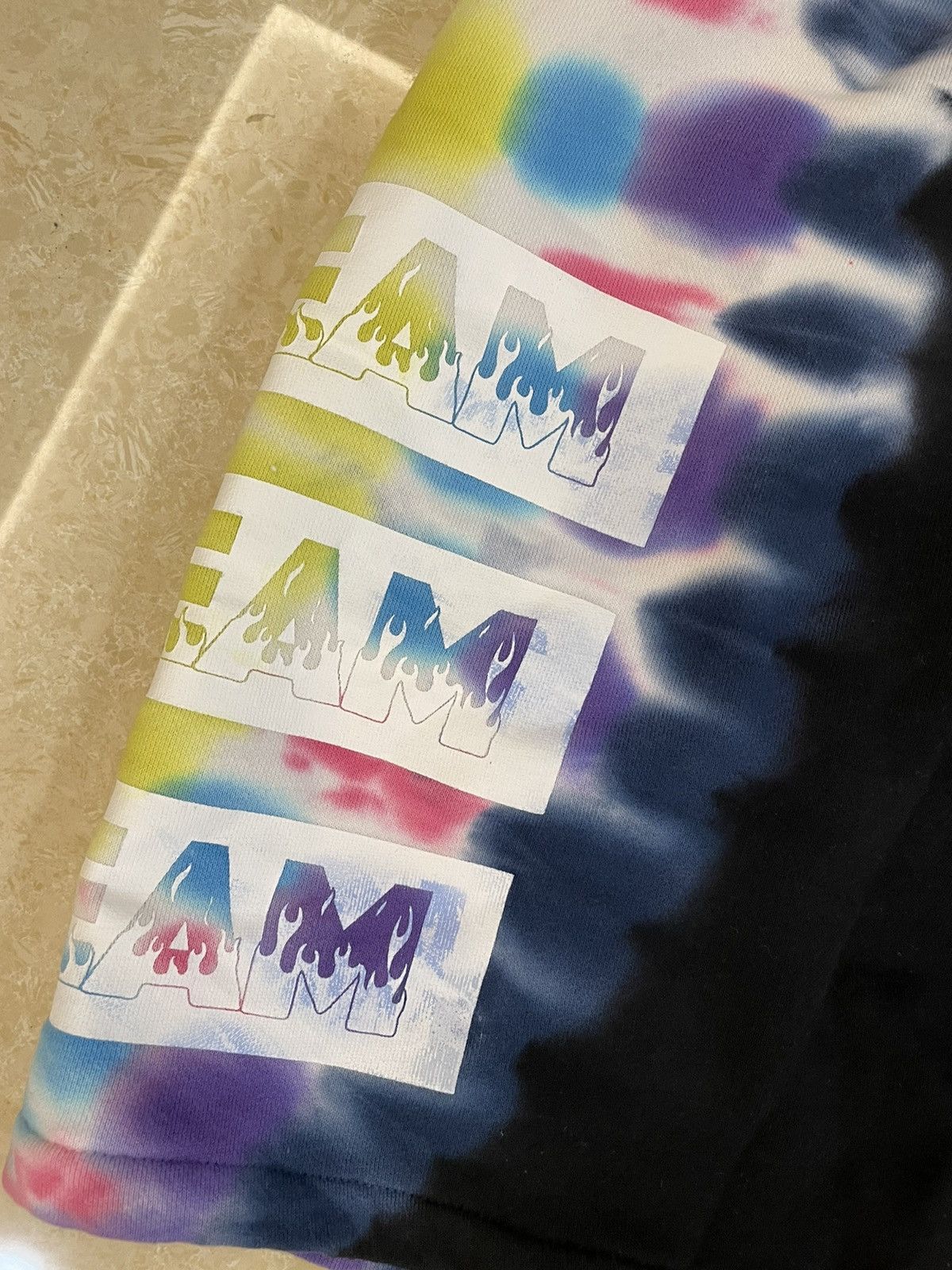 Icecream UNWORN* Icecream flame logo tie dye sweat shorts Size US 34 / EU 50 - 3 Thumbnail