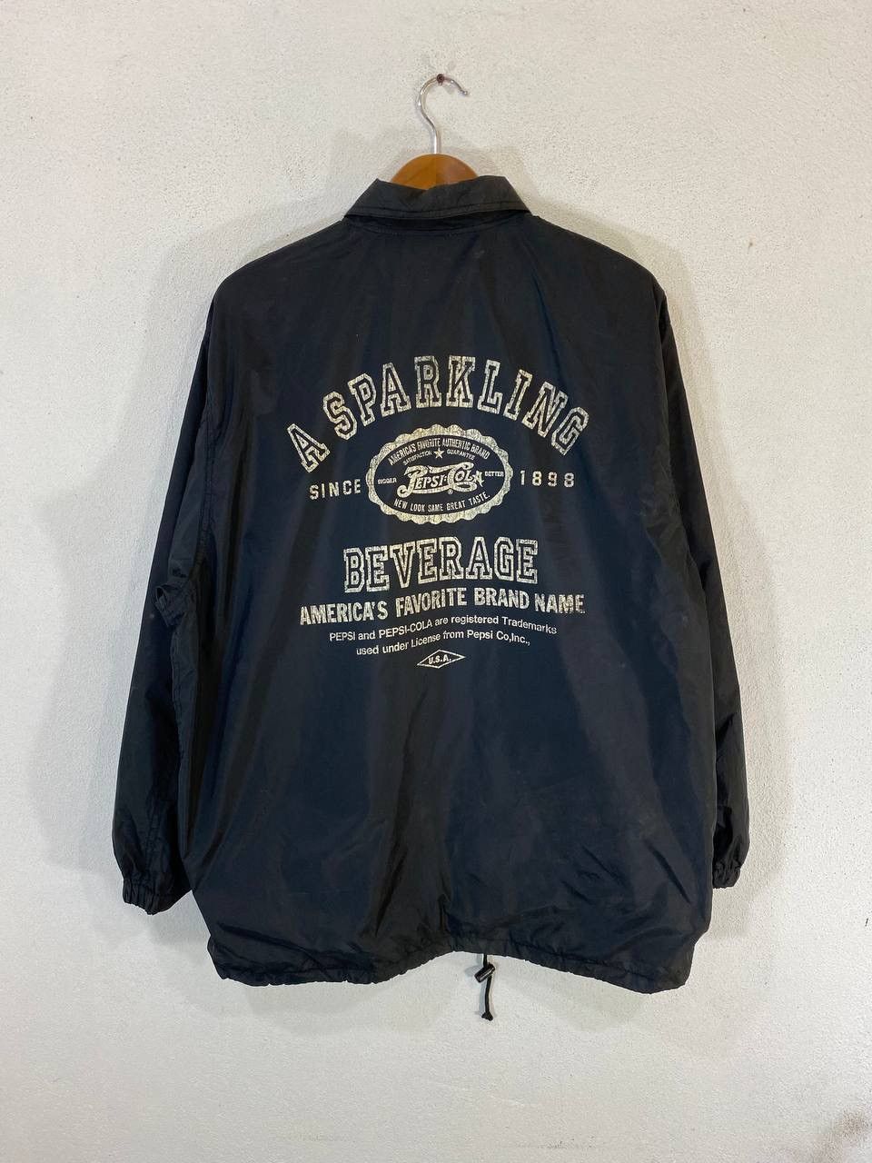 Vintage Pepsi Cola Black Coach Jacket Nice Design