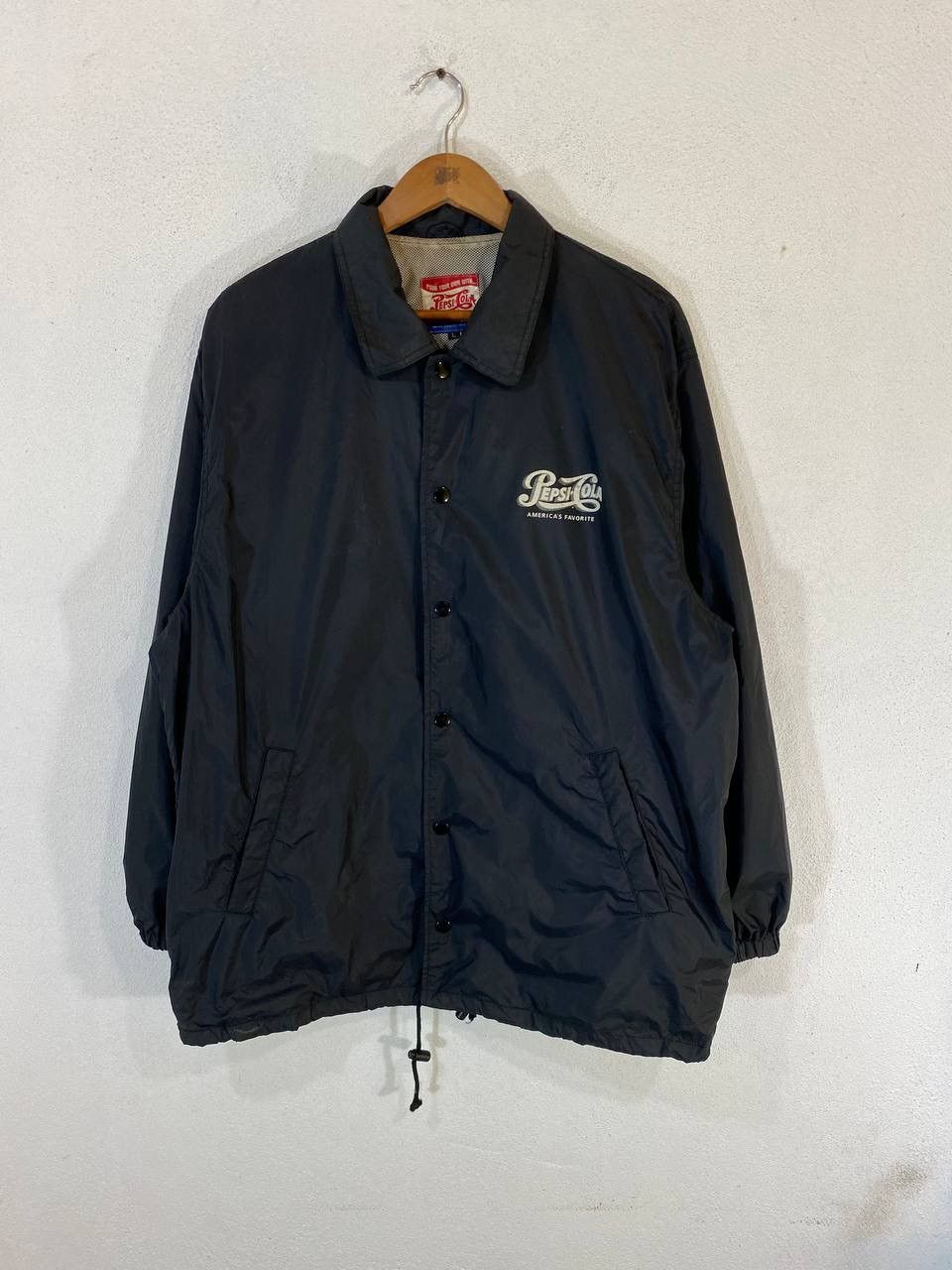 Vintage Pepsi Cola Black Coach Jacket Nice Design