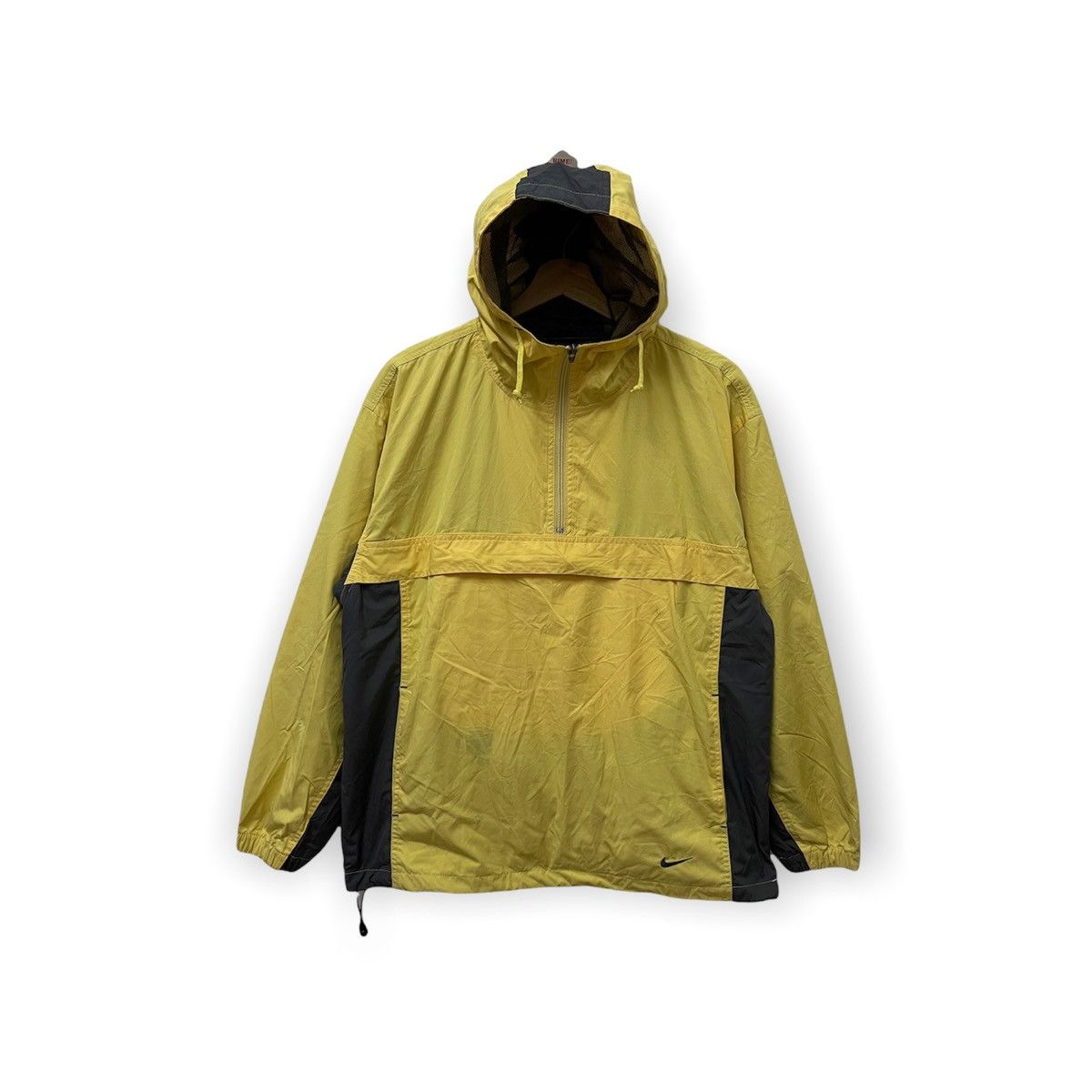 Nike × Vintage Vtg Nike Black Label Half Zip Pullover Anorak Light Jacket Size US M / EU 48-50 / 2 - 1 Thumbnail