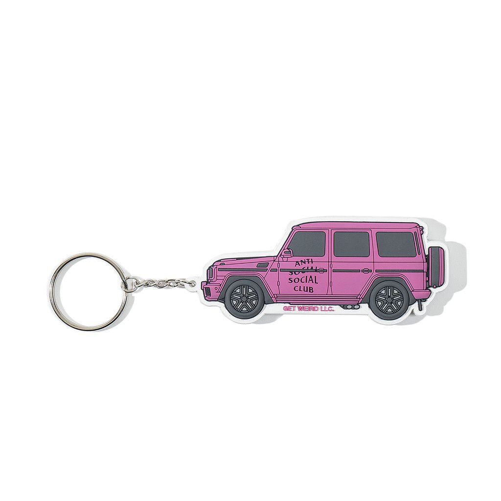 Anti Social Social Club DS ASSC Black Logo G Wagon Gut Feeling Pink Keychain CPFM Size ONE SIZE - 2 Thumbnail