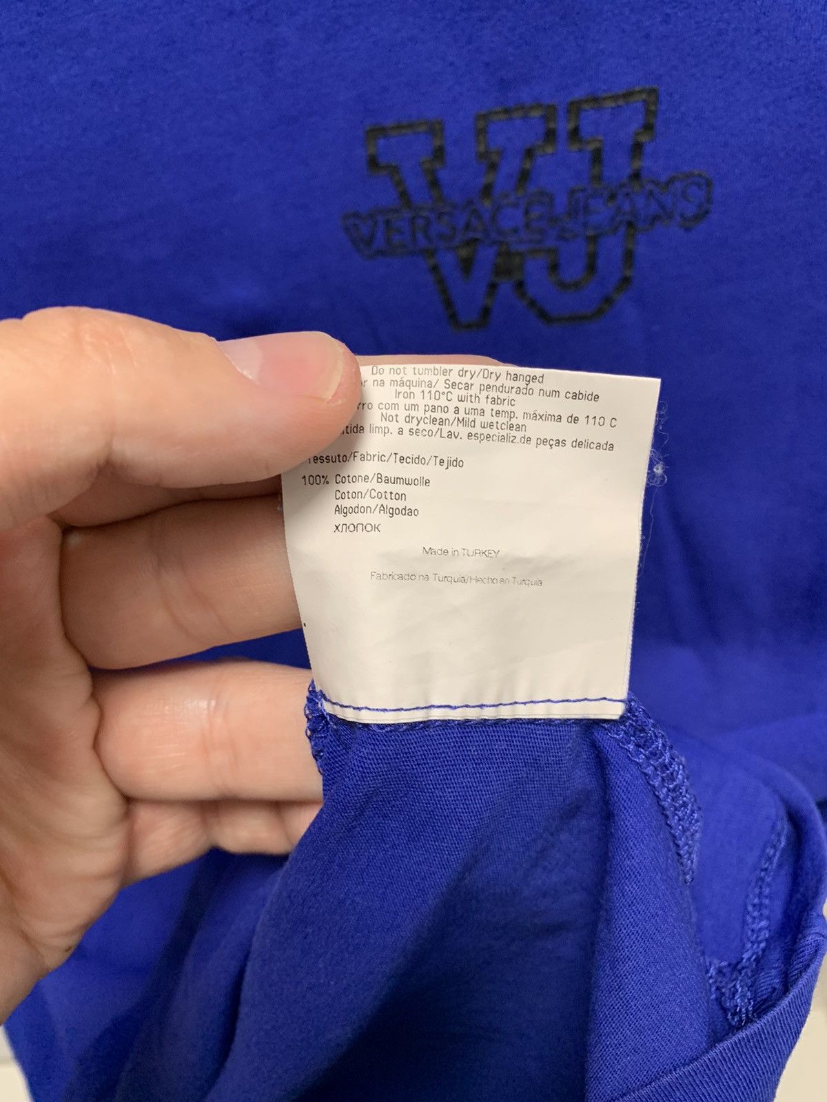 Versace Versace navy blue longsleeve M-L sz Size US M / EU 48-50 / 2 - 4 Thumbnail