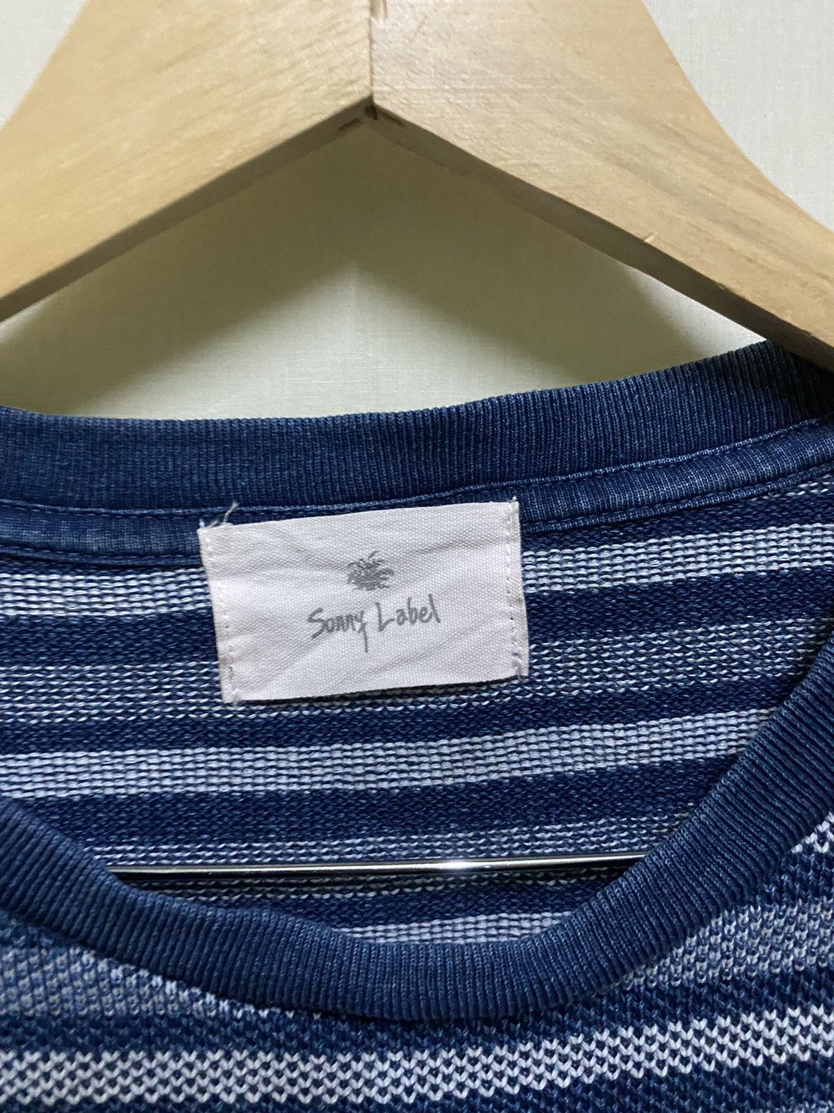 Indigo Indigo Stripe T Shirt Japan Size US L / EU 52-54 / 3 - 3 Thumbnail