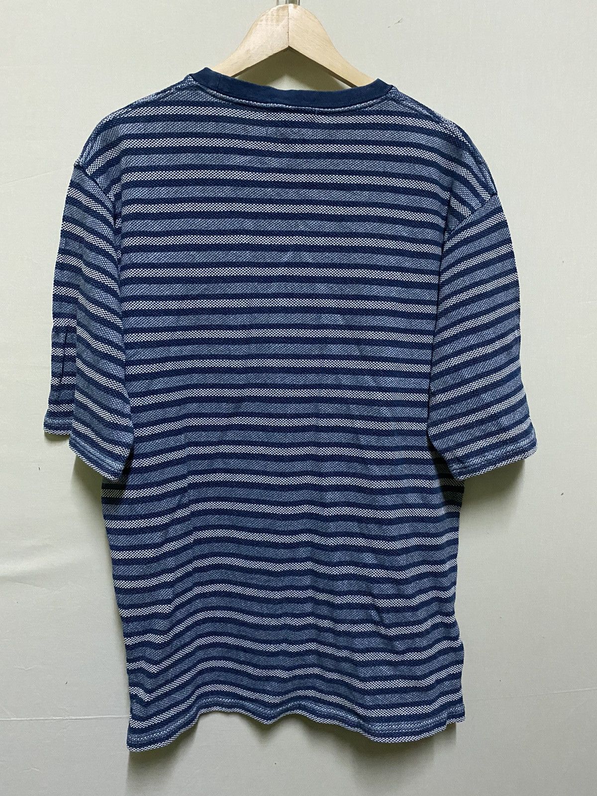 Indigo Indigo Stripe T Shirt Japan Size US L / EU 52-54 / 3 - 4 Thumbnail