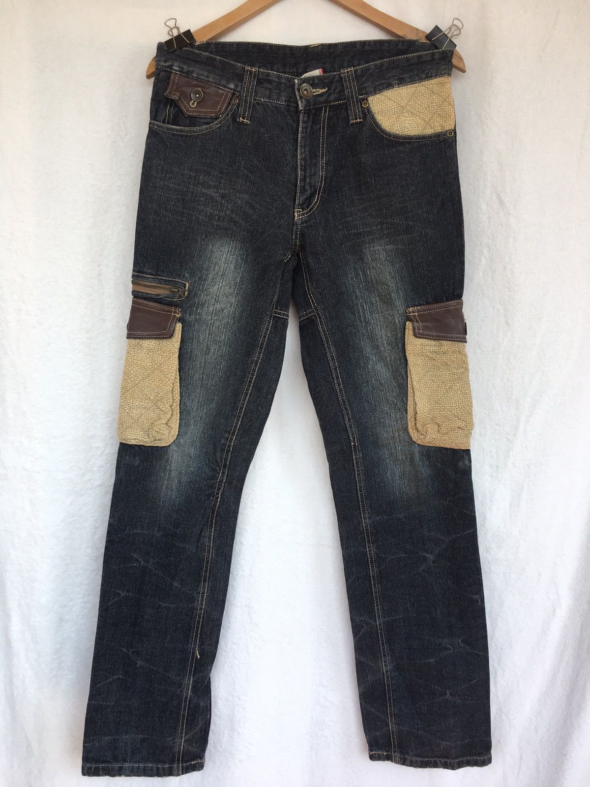 Japanese Brand Cargo jeans Size US 33 - 1 Thumbnail