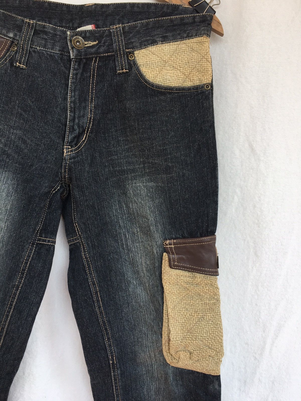 Japanese Brand Cargo jeans Size US 33 - 3 Thumbnail