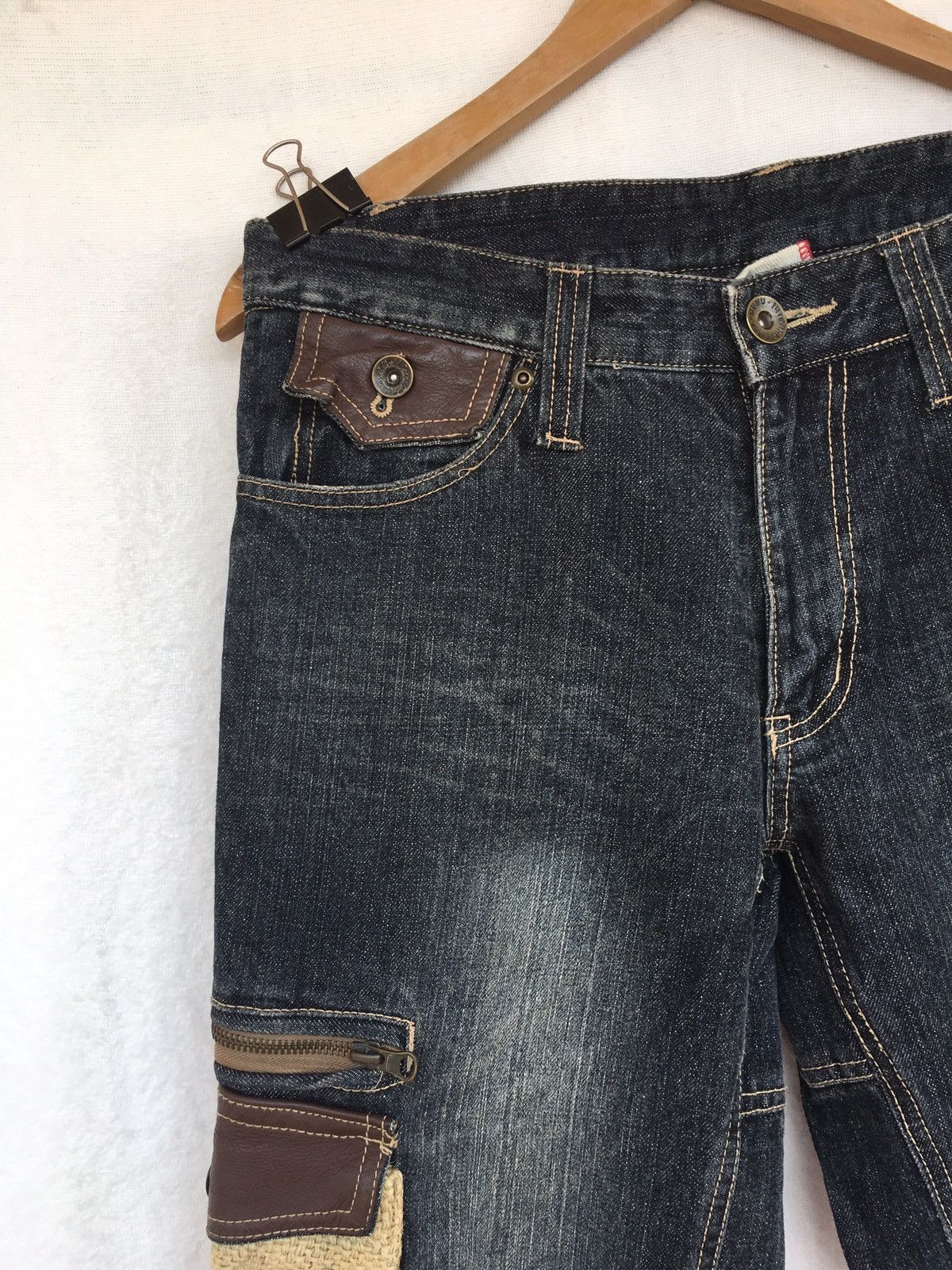 Japanese Brand Cargo jeans Size US 33 - 5 Thumbnail
