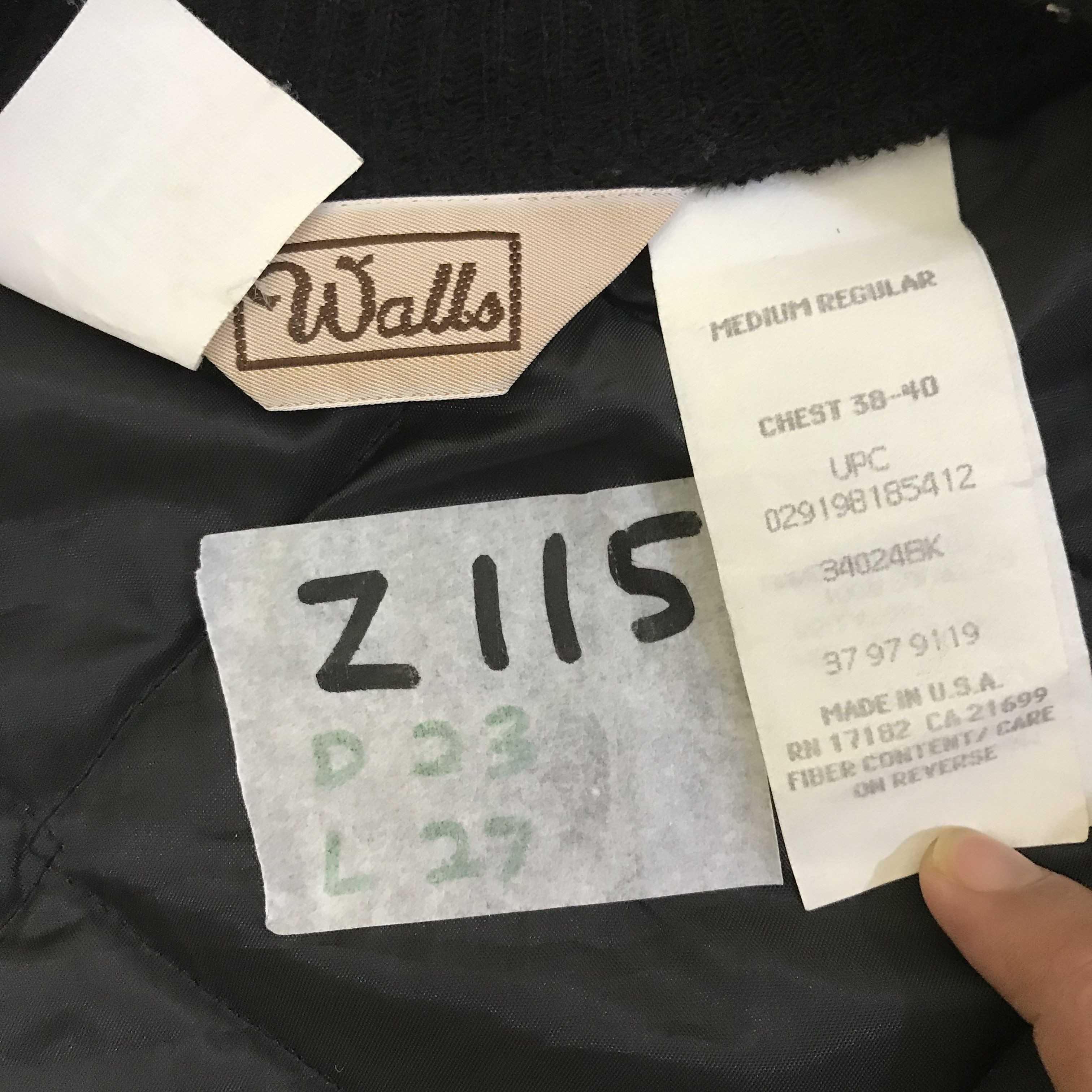 Walls Z115 VTG WALLS QUILTED DOWN CHORE JACKET Size US M / EU 48-50 / 2 - 6 Thumbnail