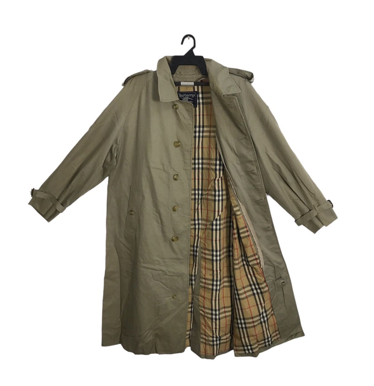 Burberry × Designer Burberrys Prorsum Nova Checked Monogram Trench Coat K2288j Size US L / EU 52-54 / 3 - 1 Thumbnail