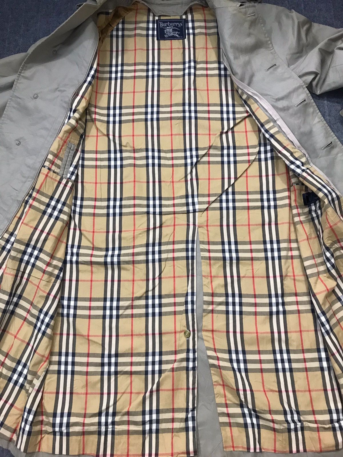 Burberry × Designer Burberrys Prorsum Nova Checked Monogram Trench Coat K2288j Size US L / EU 52-54 / 3 - 4 Thumbnail