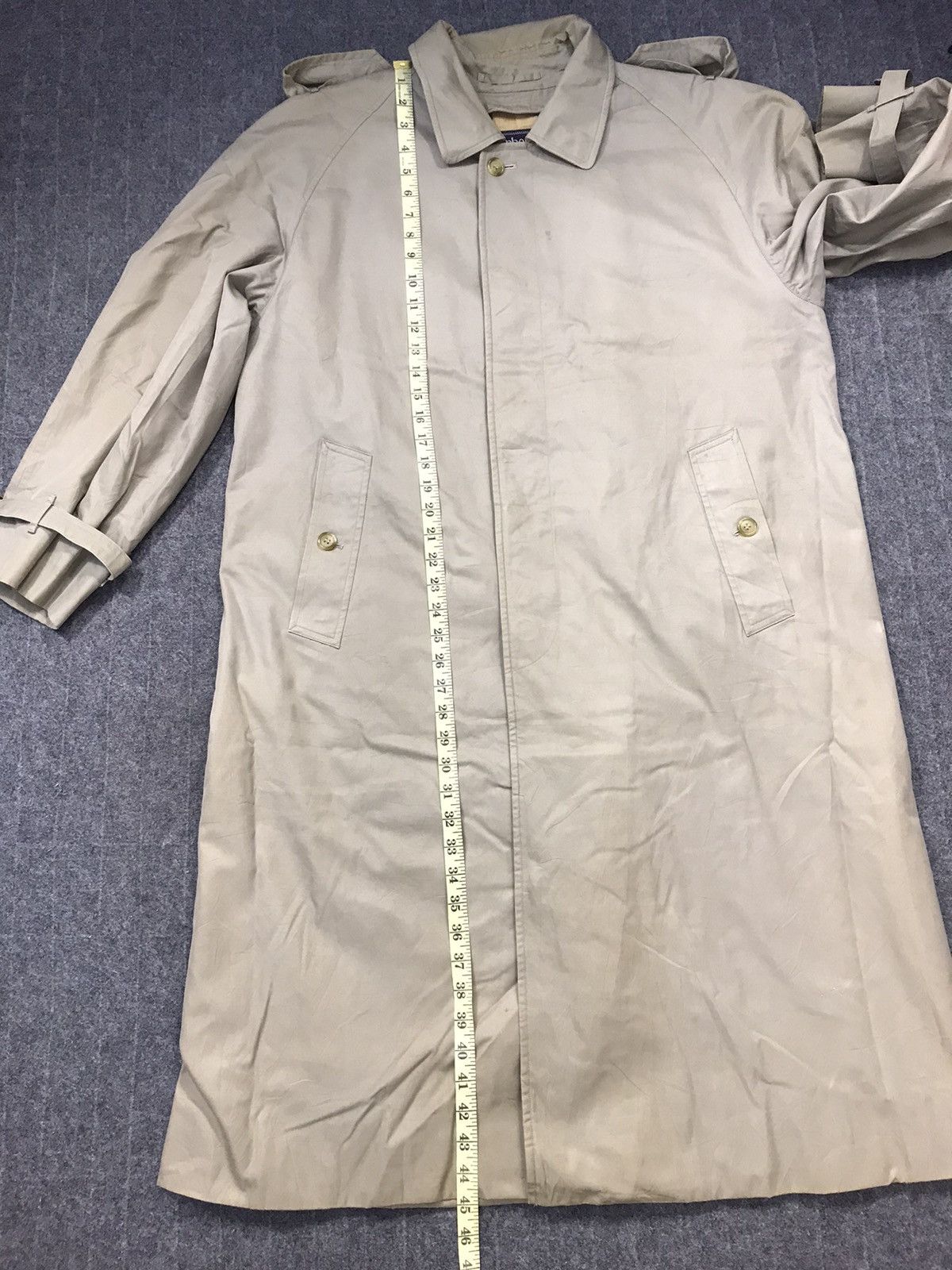 Burberry × Designer Burberrys Prorsum Nova Checked Monogram Trench Coat K2288j Size US L / EU 52-54 / 3 - 8 Thumbnail