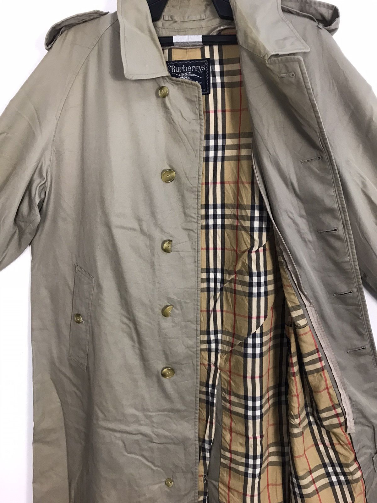 Burberry × Designer Burberrys Prorsum Nova Checked Monogram Trench Coat K2288j Size US L / EU 52-54 / 3 - 2 Thumbnail