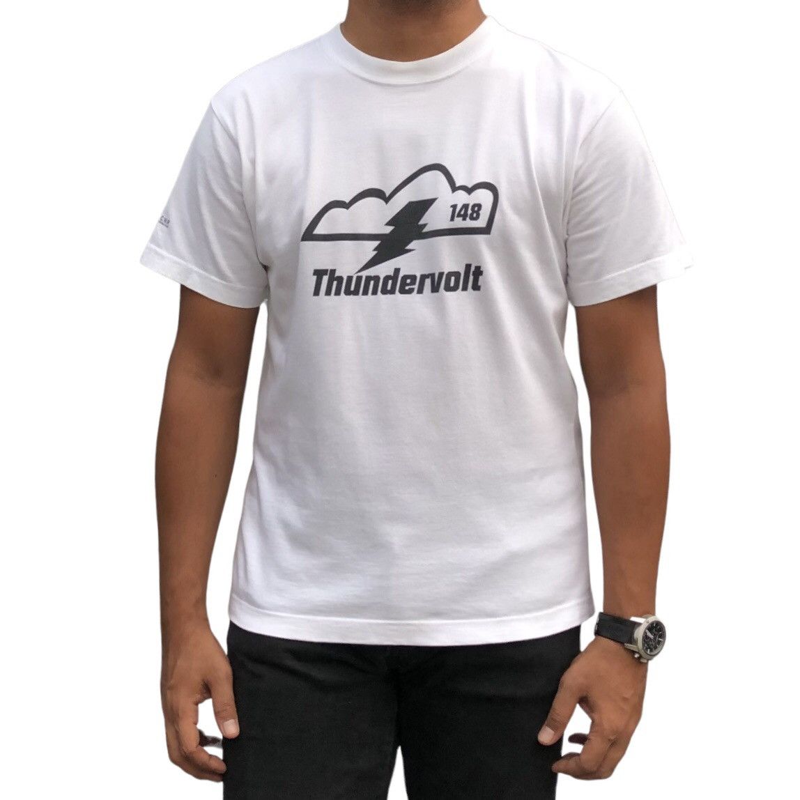 Neighborhood Neighborhood S/S Thundervolt White Print Tee Size US M / EU 48-50 / 2 - 16 Thumbnail