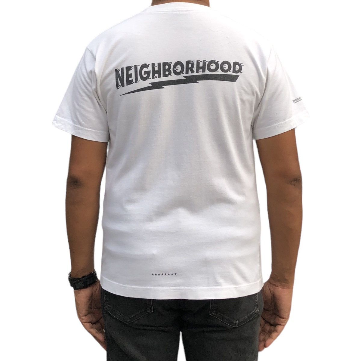 Neighborhood Neighborhood S/S Thundervolt White Print Tee Size US M / EU 48-50 / 2 - 15 Thumbnail