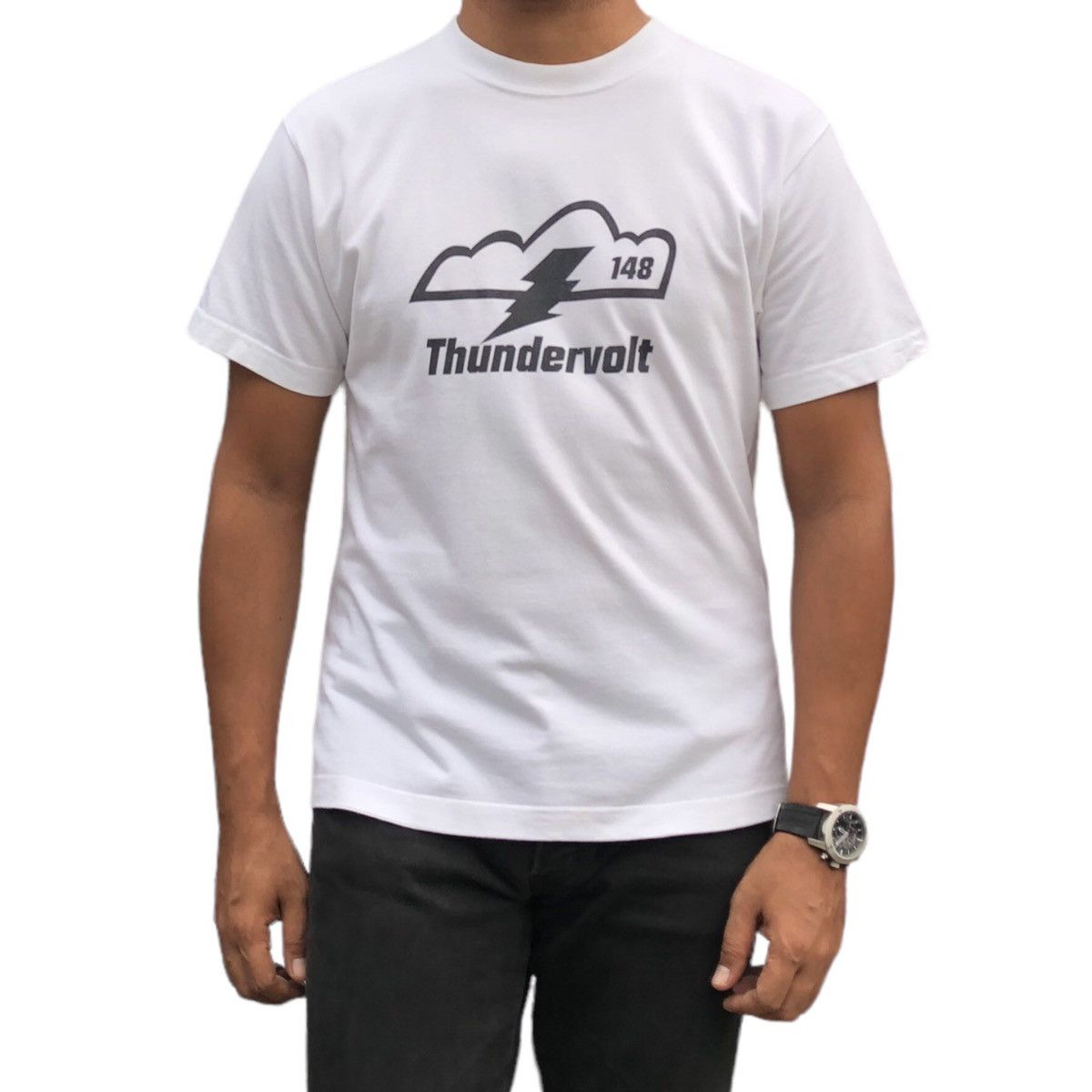 Neighborhood Neighborhood S/S Thundervolt White Print Tee Size US M / EU 48-50 / 2 - 14 Thumbnail