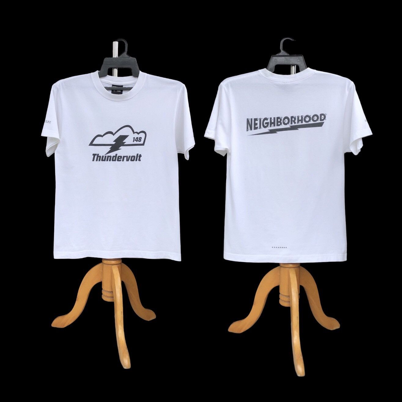 Neighborhood Neighborhood S/S Thundervolt White Print Tee Size US M / EU 48-50 / 2 - 2 Thumbnail