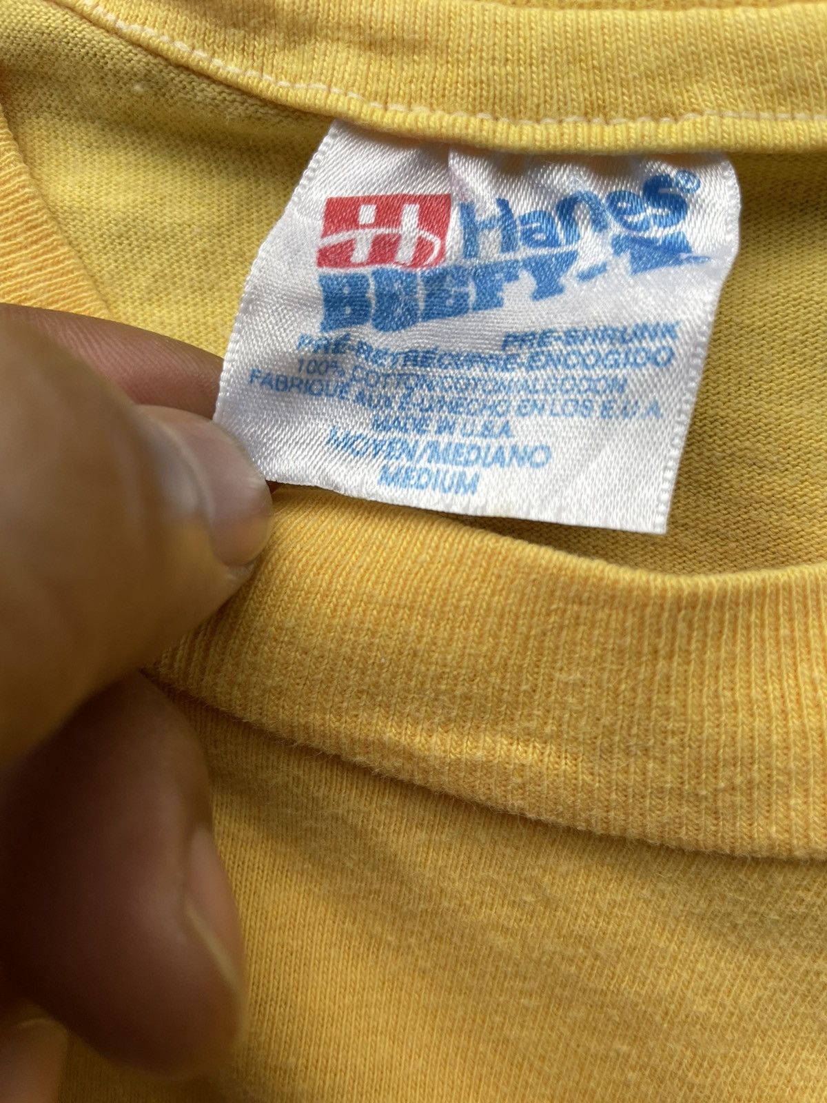 Hanes Vintage Smiley Face Love & Peace Tshirt Size US M / EU 48-50 / 2 - 12 Thumbnail