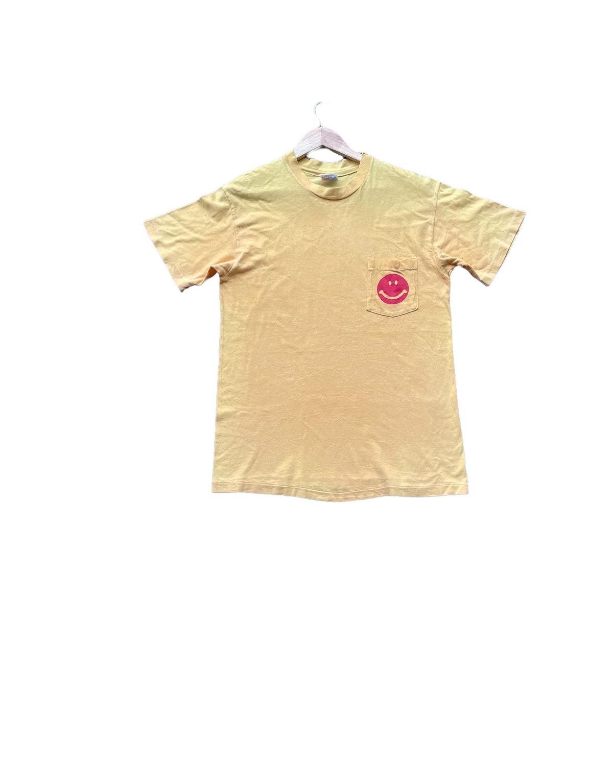 Hanes Vintage Smiley Face Love & Peace Tshirt Size US M / EU 48-50 / 2 - 2 Thumbnail
