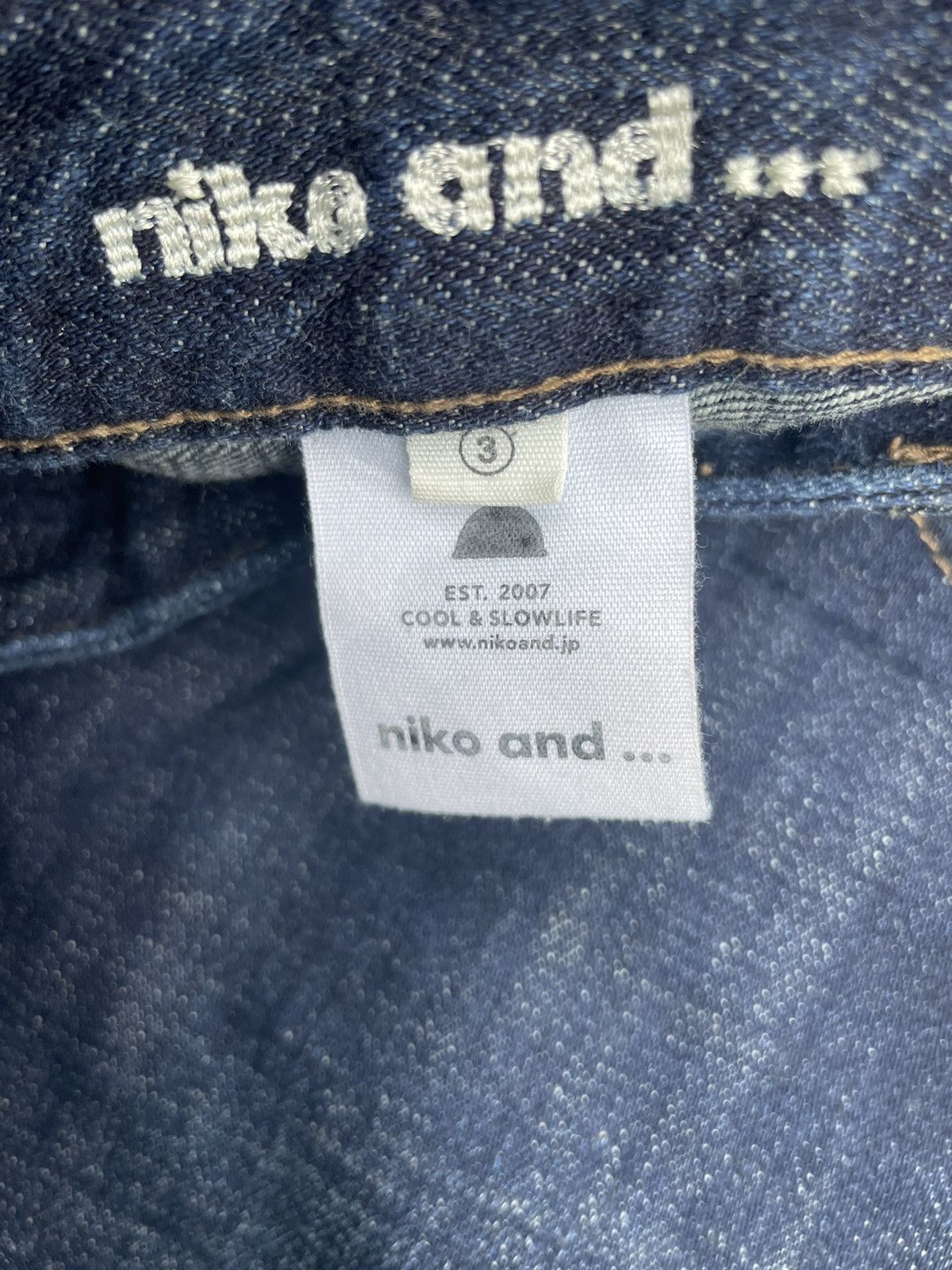 Japanese Brand Niko and Japanesse Indigo Denim Size US 32 / EU 48 - 13 Thumbnail