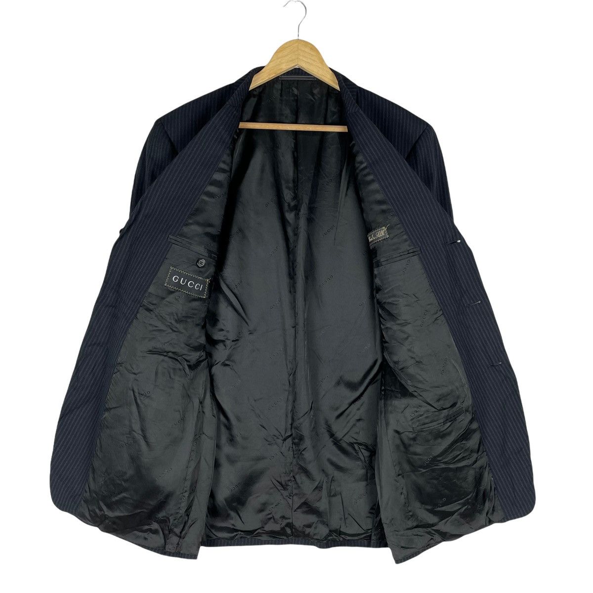 Gucci 🌟GUCCI Striped Blazer Coat Size 50S - 5 Thumbnail