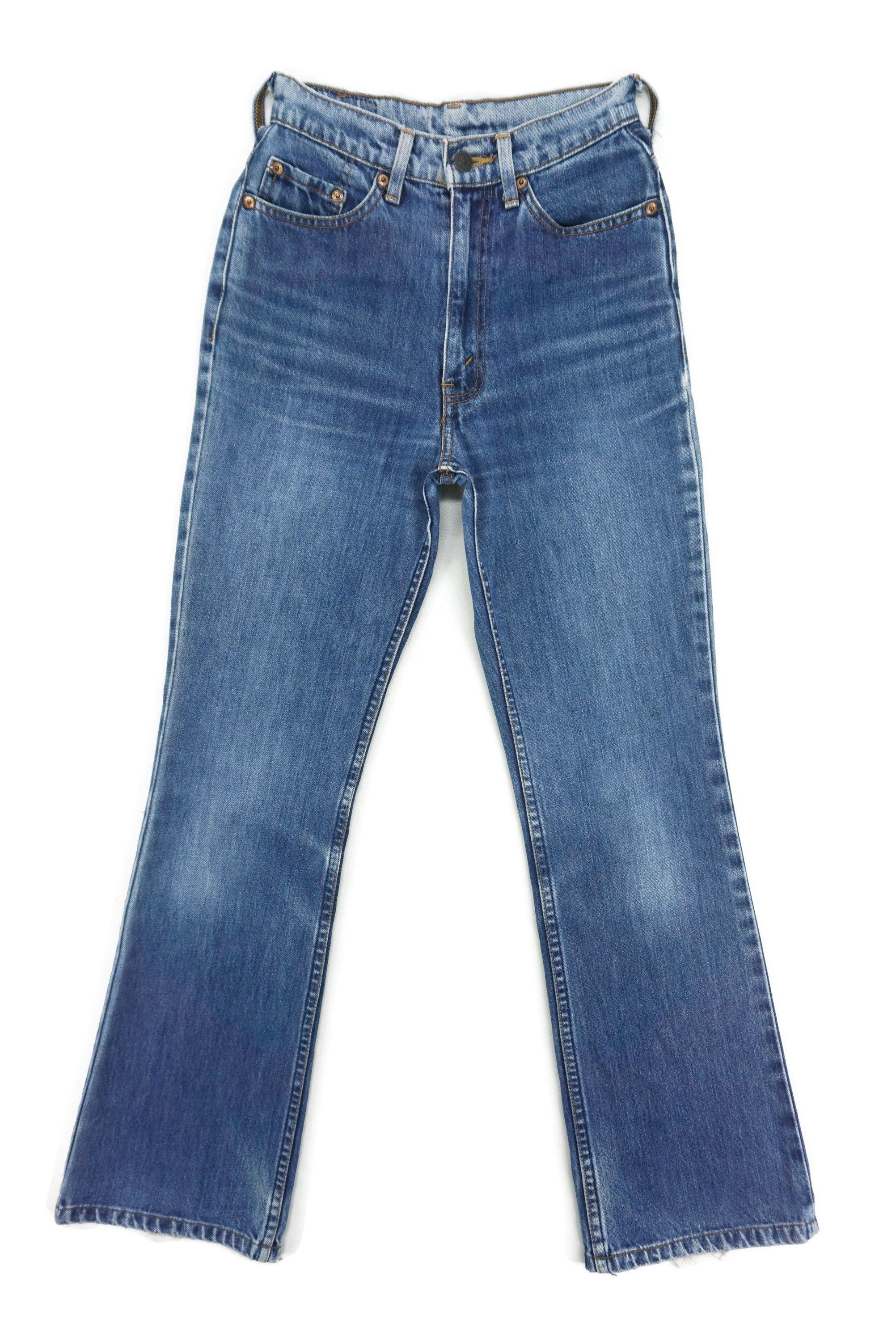 image of Levis x Rodeo High Waisted Bootcut Jeans 517 Flare Pants New Age Cowboys in Blue, Women's (Size 24)