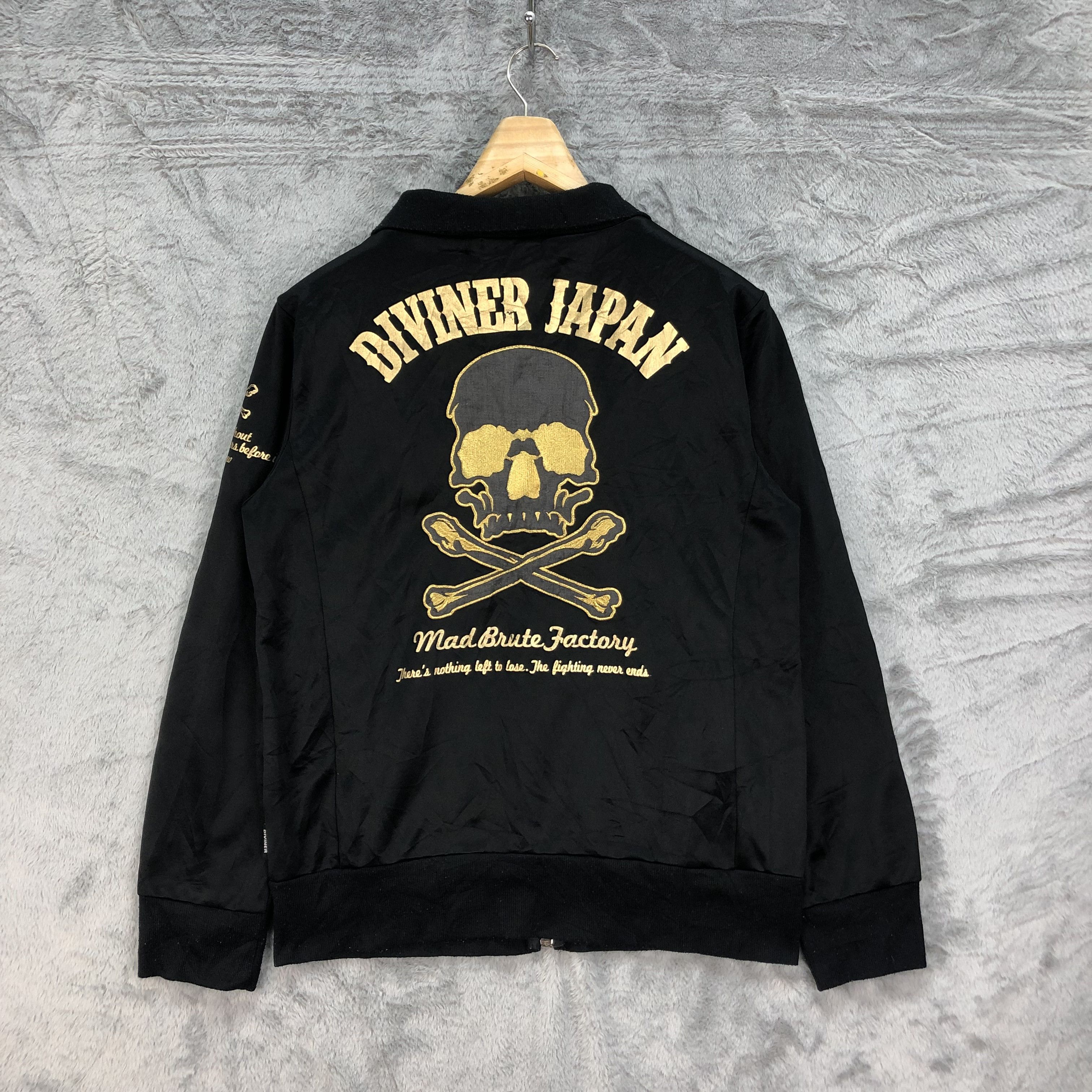 Japanese Brand DIVINER JAPAN Mad Brute Factory Big Logo Jacket #4522-157 Size US XL / EU 56 / 4 - 1 Thumbnail