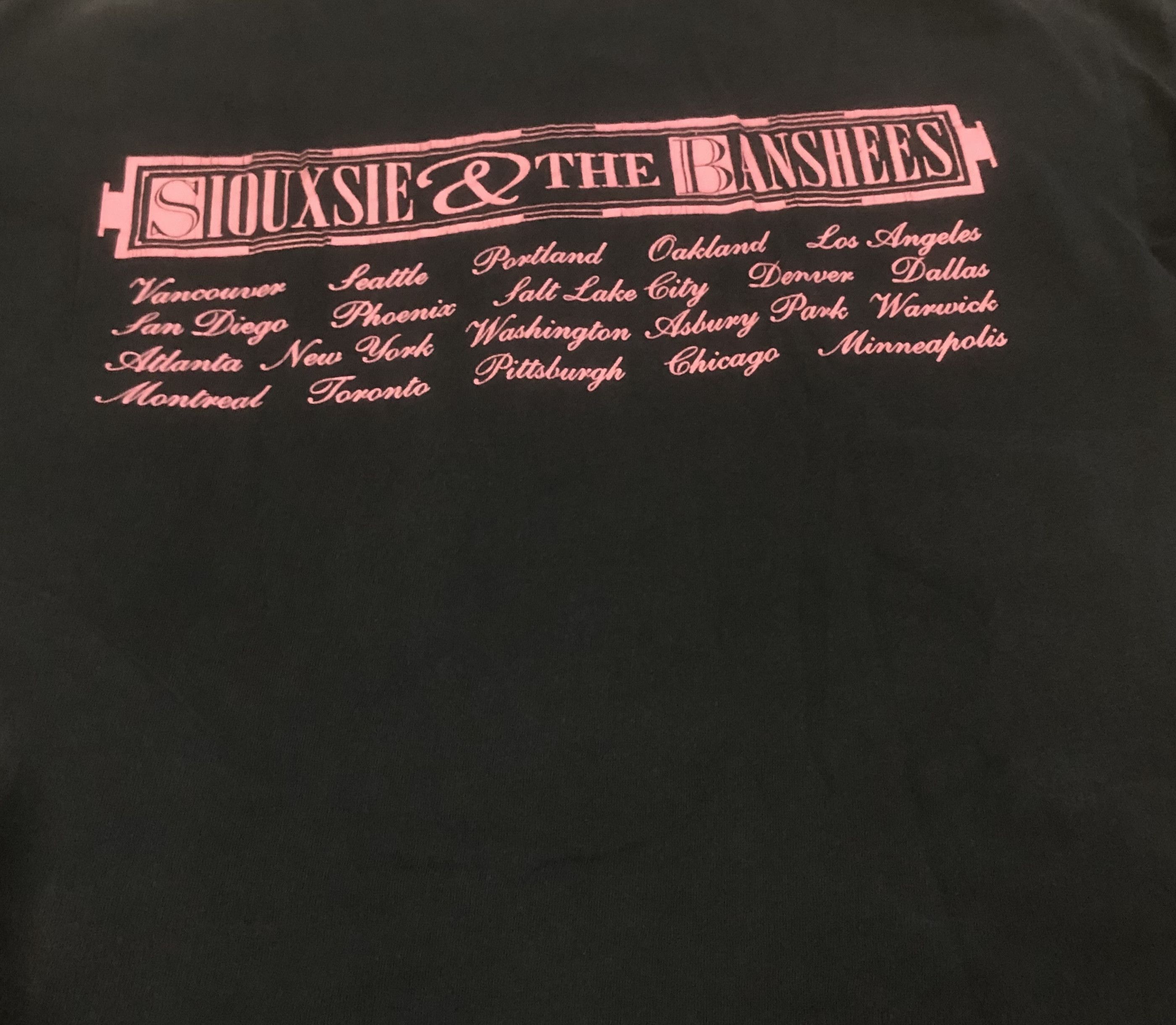 Band Tees Very Rare Vintage Siouxsie and the Banshees Tour Tshirt Size US L / EU 52-54 / 3 - 10 Thumbnail