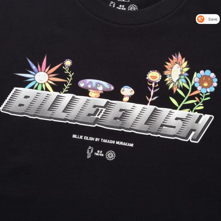 Billie Eilish Small S UNIQLO BILLIE EILISH TAKASHI MURAKAMI BLACK T-SHIRT Size US S / EU 44-46 / 1 - 8 Thumbnail