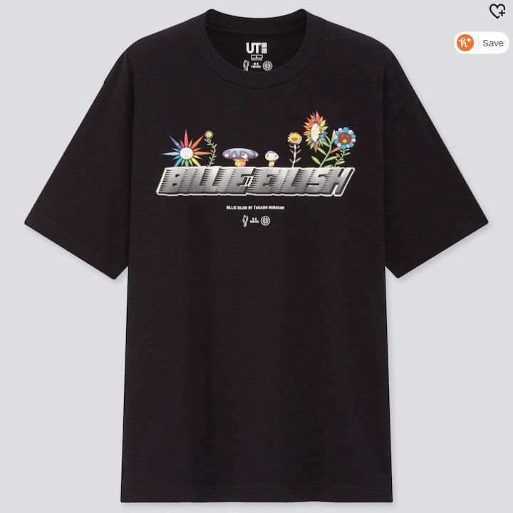 Billie Eilish Small S UNIQLO BILLIE EILISH TAKASHI MURAKAMI BLACK T-SHIRT Size US S / EU 44-46 / 1 - 7 Thumbnail