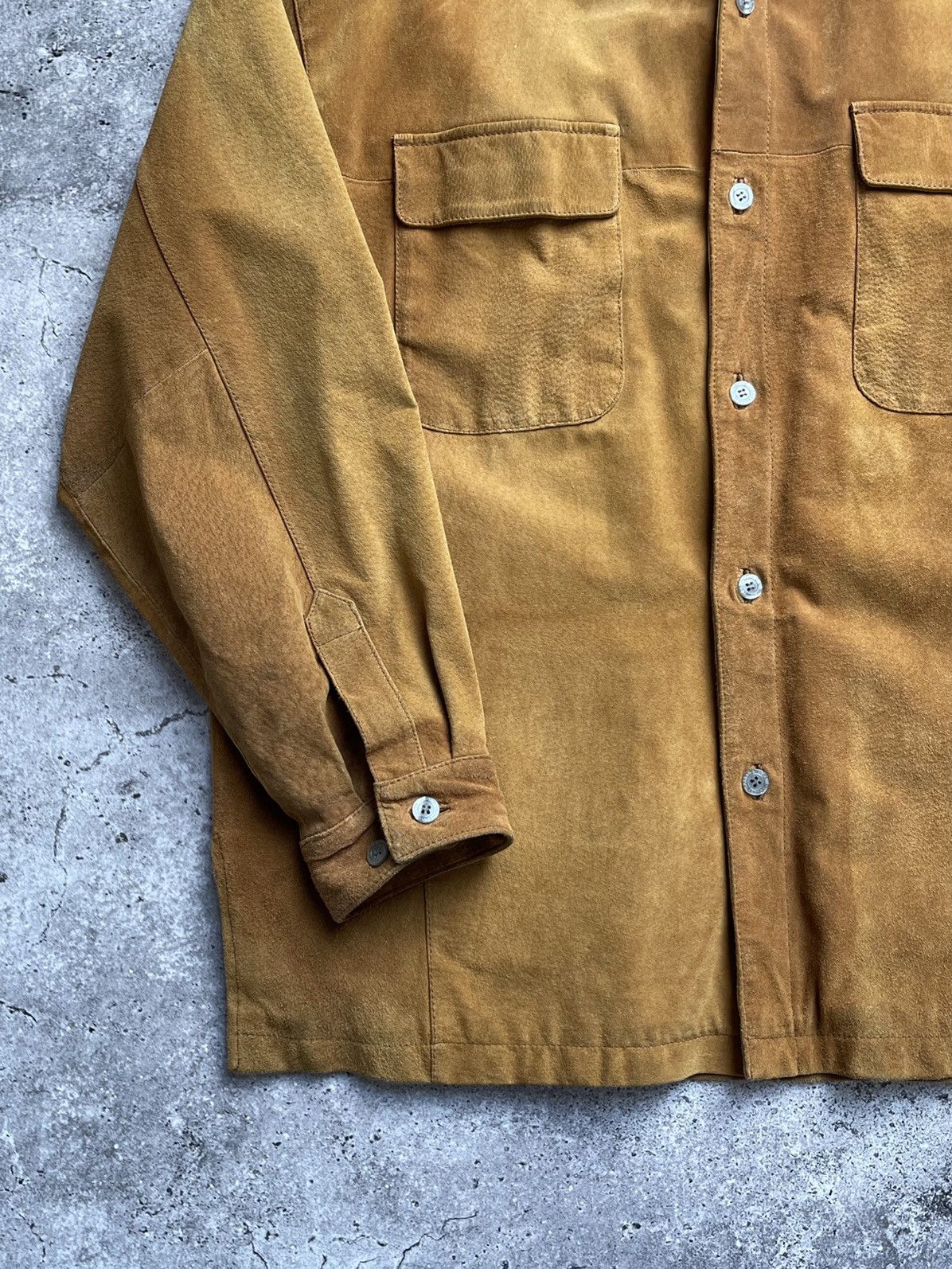 Dolce & Gabbana Dolce&Gabbana Vintage Suede Leather Jacket Size US XL / EU 56 / 4 - 4 Thumbnail