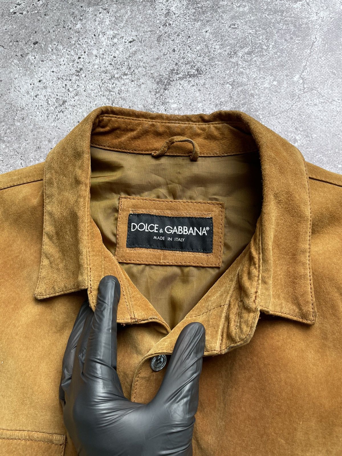 Dolce & Gabbana Dolce&Gabbana Vintage Suede Leather Jacket Size US XL / EU 56 / 4 - 7 Thumbnail