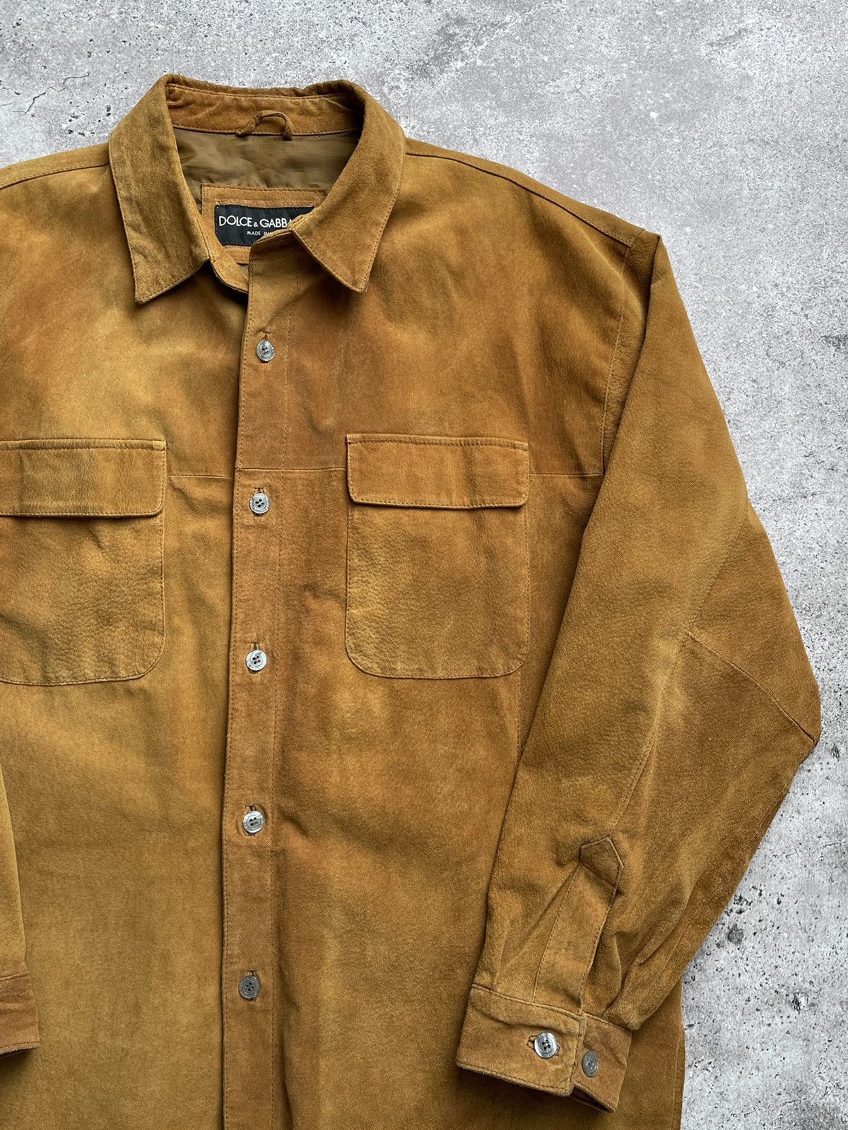 Dolce & Gabbana Dolce&Gabbana Vintage Suede Leather Jacket Size US XL / EU 56 / 4 - 2 Thumbnail