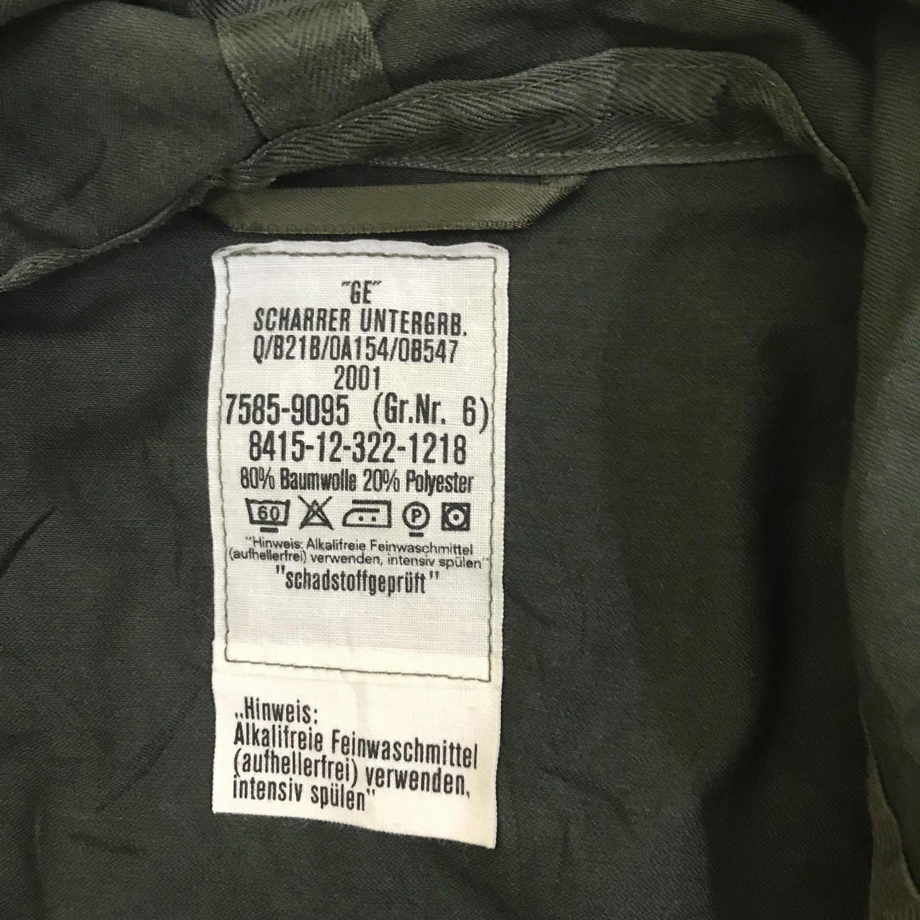 Other Z149 VTG GERMANY ARMY CAMO PARKA JACKET RAF SIMONS STYLE Size US M / EU 48-50 / 2 - 9 Thumbnail